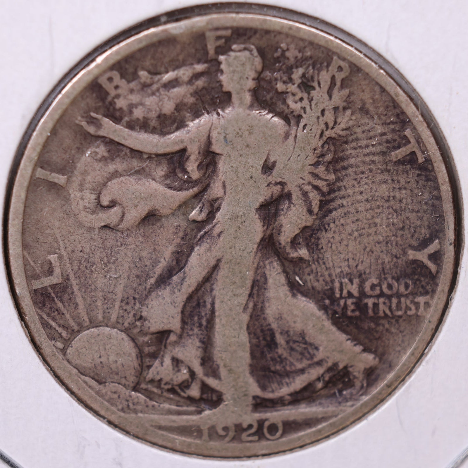 1920-D Walking Liberty Half Dollar, Fine Circulated Coin, Store #HR063