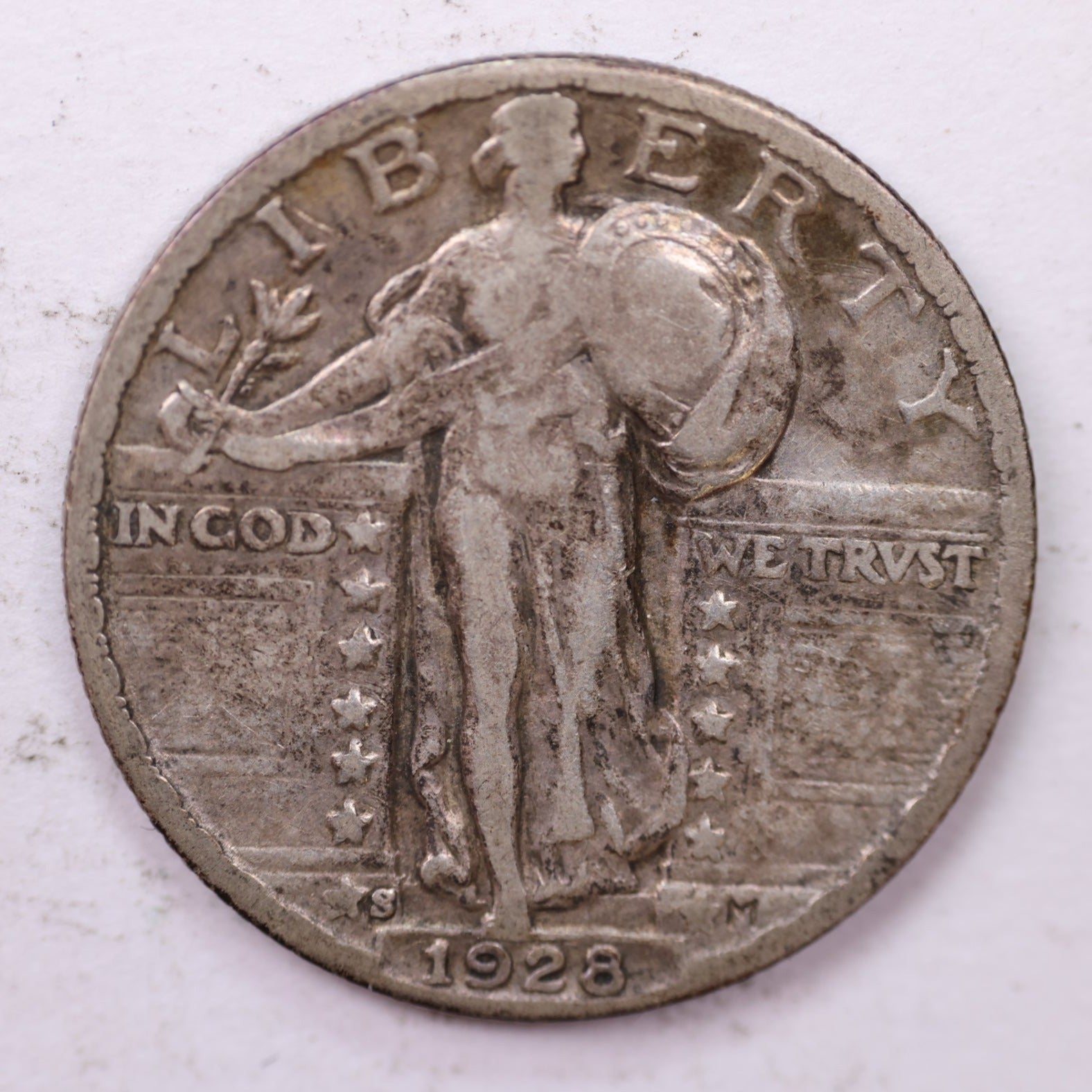 1928-S Standing Liberty Silver Quarter, Affordable Collectible Coins. Sale #QR1666.