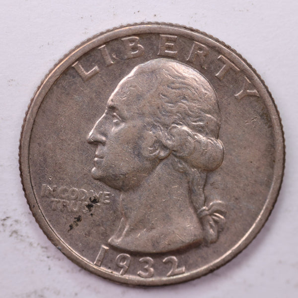 1932 Washington Silver Quarter, Affordable Collectible Coins. Sale #0353458