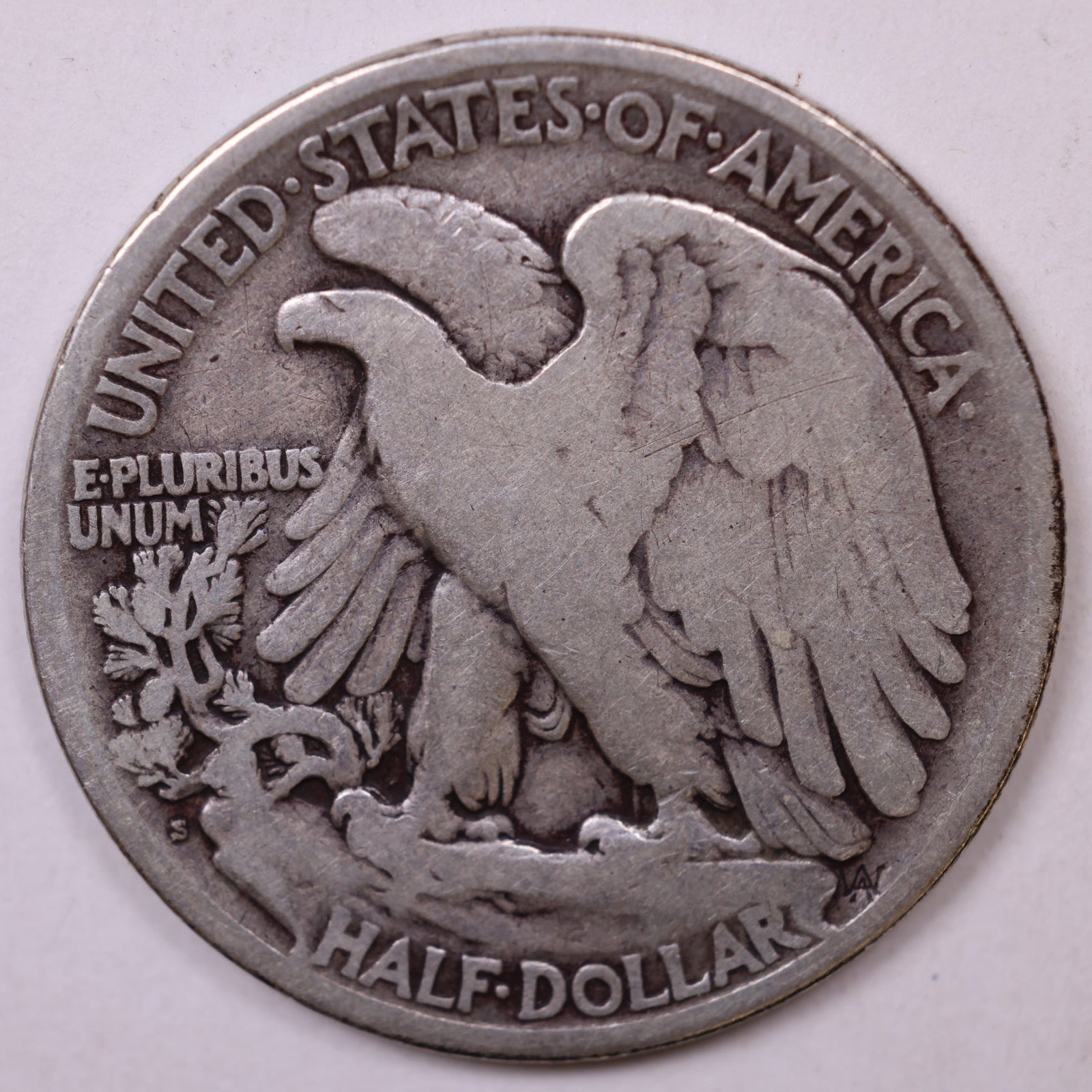 1921-S Walking Liberty Half Dollar, Very Good Circulated Coin, Store #HR097