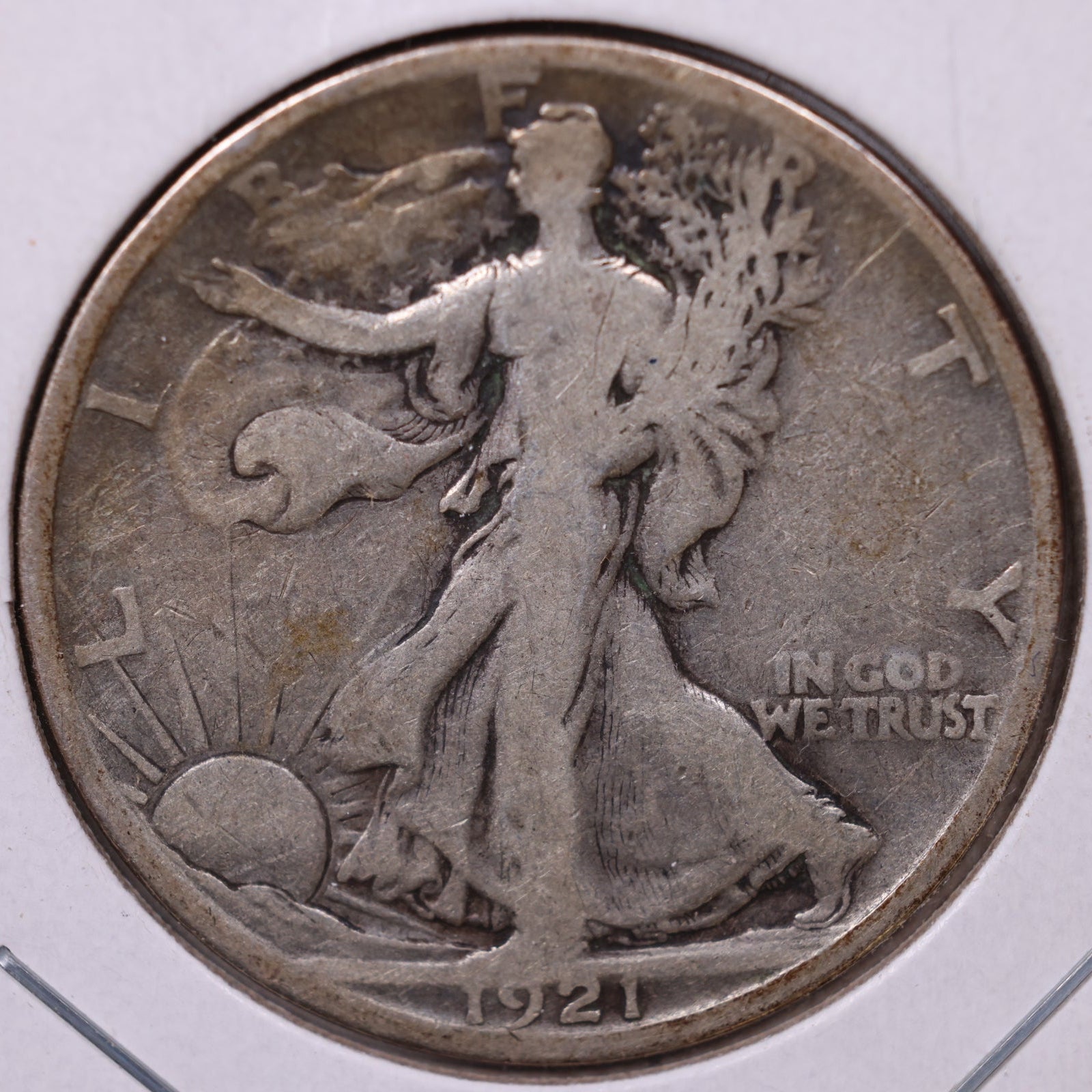 1921-S Walking Liberty Half Dollar, Good Circulated Coin, Store #HR099