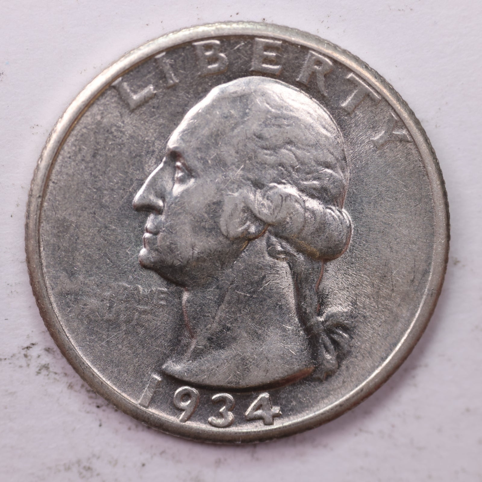 1934 Washington Silver Quarter, Affordable Uncirculated Collectible Coin. Sale #QR1930
