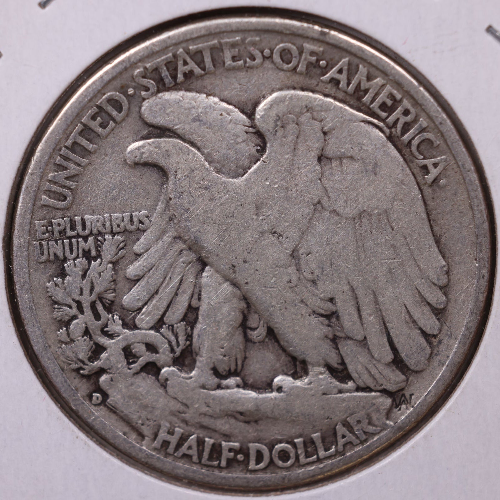 1935-D Walking Liberty Half Dollar, Fine+ Circulated Coin, Store #HR137