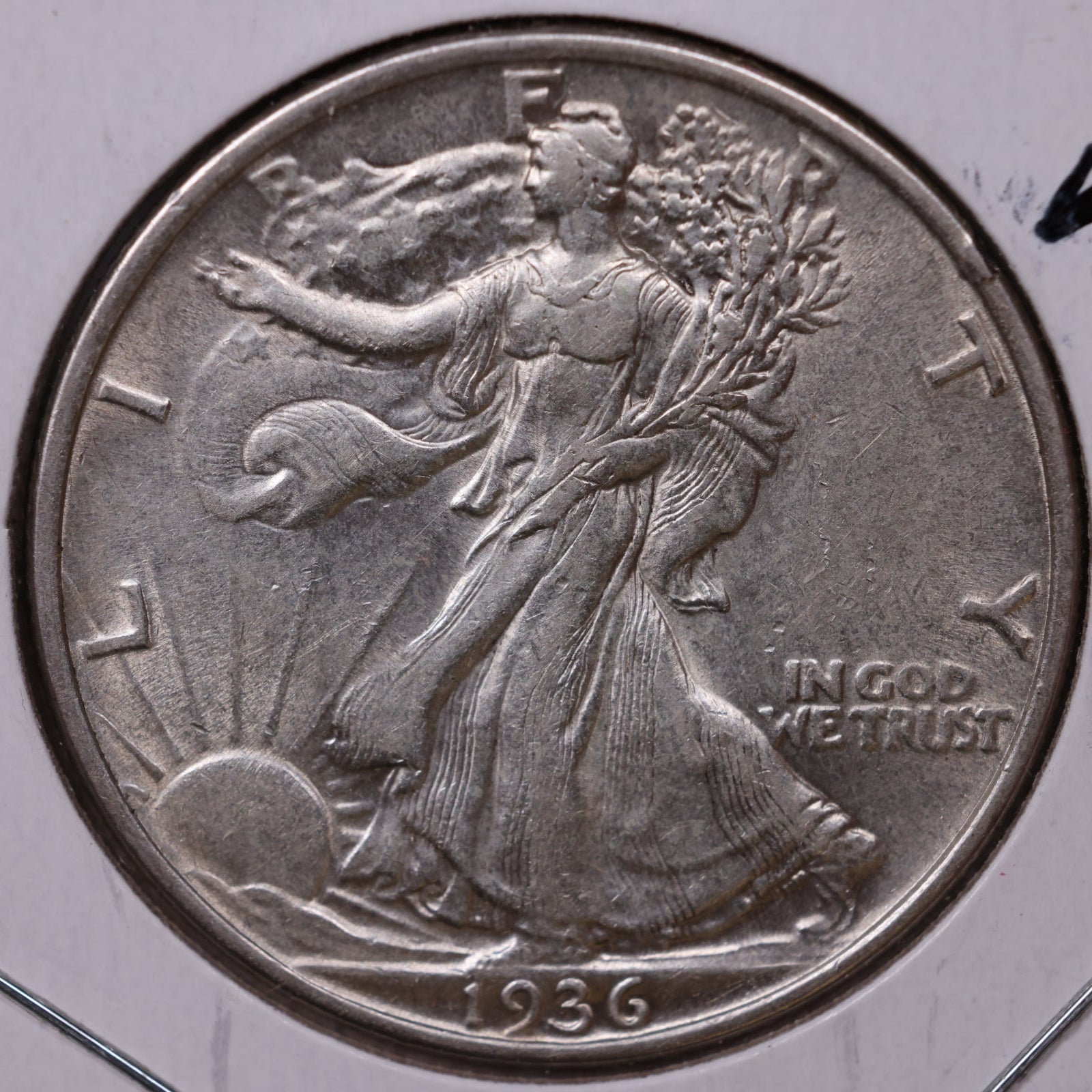 1936 Walking Liberty Half Dollar, Extra Fine Circulated Coin, Store #HR146