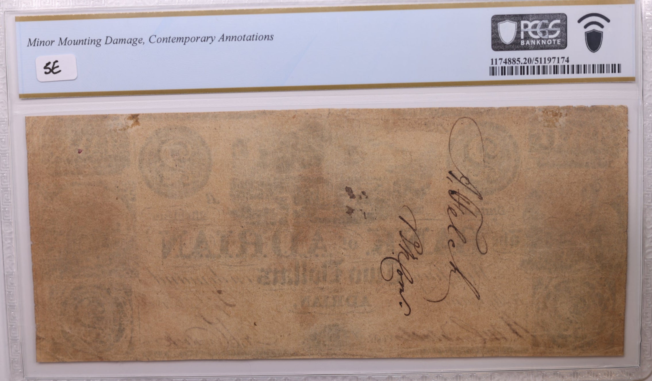 1838 $2, Adrian, Michigan., Obsolete Currency., PCGS VF-20., Store #GMI084.