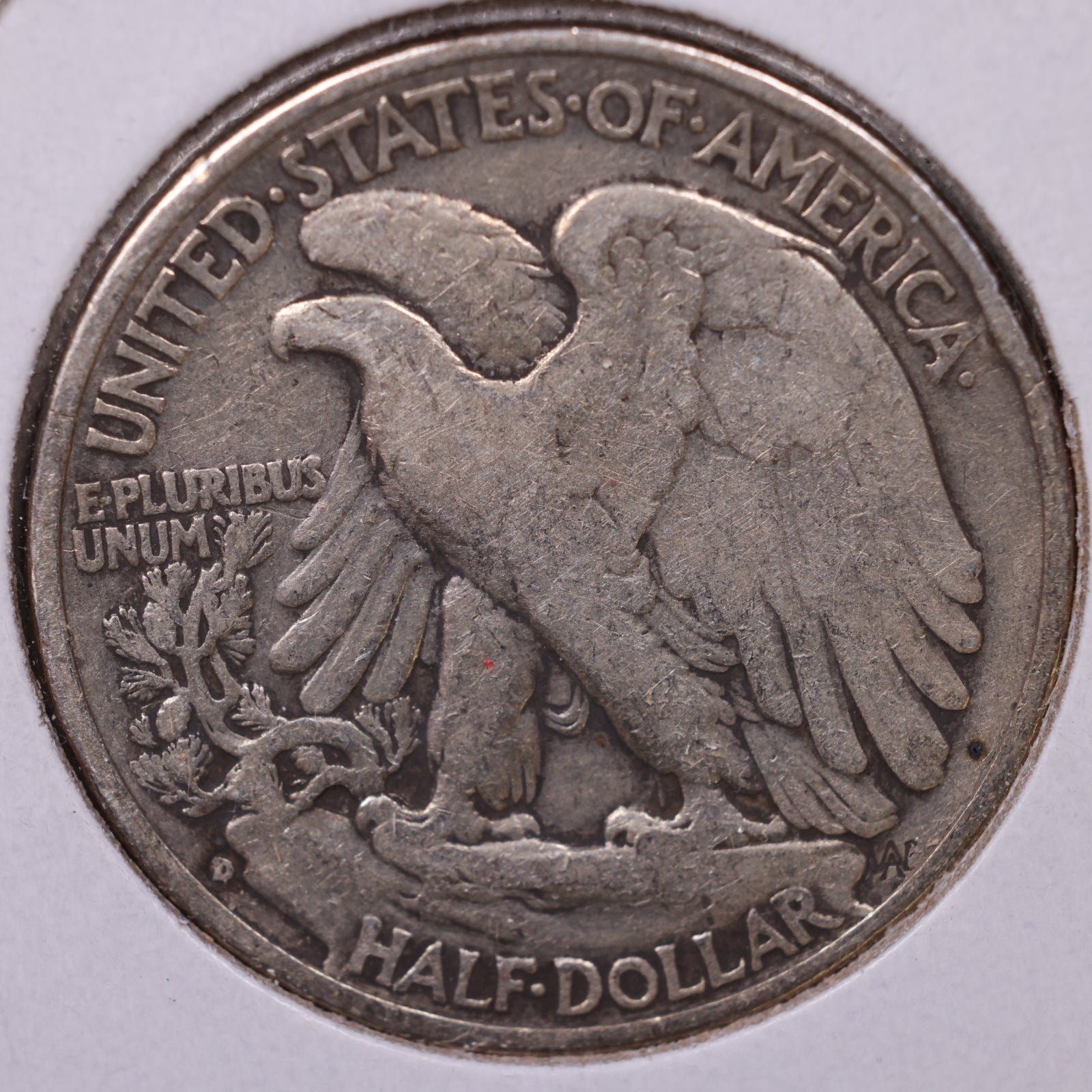 1938-D Walking Liberty Half Dollar, Fine Circulated Coin, Store #HR164