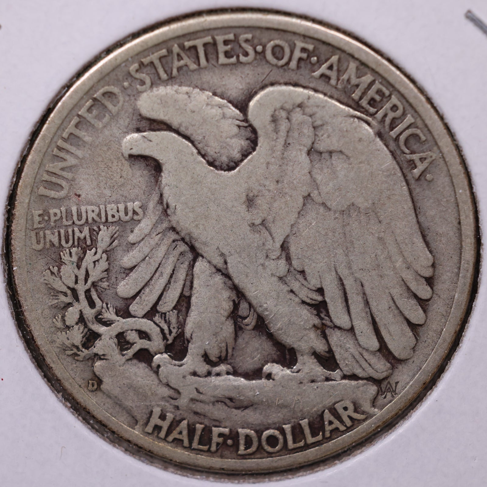 1939-D Walking Liberty Half Dollar, Fine+ Circulated Coin, Store #HR186
