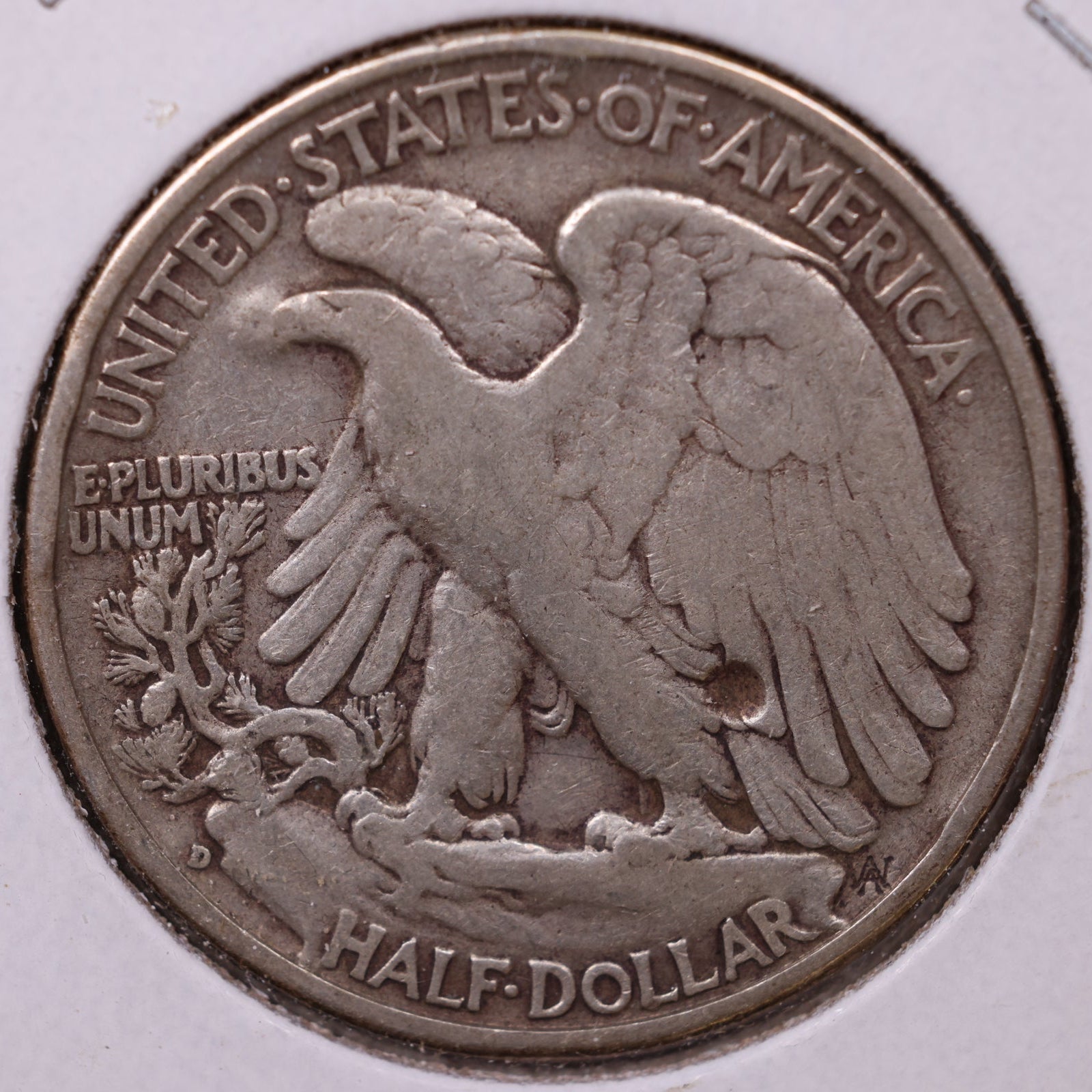 1939-D Walking Liberty Half Dollar, Very Good Circulated Coin, Store #HR192