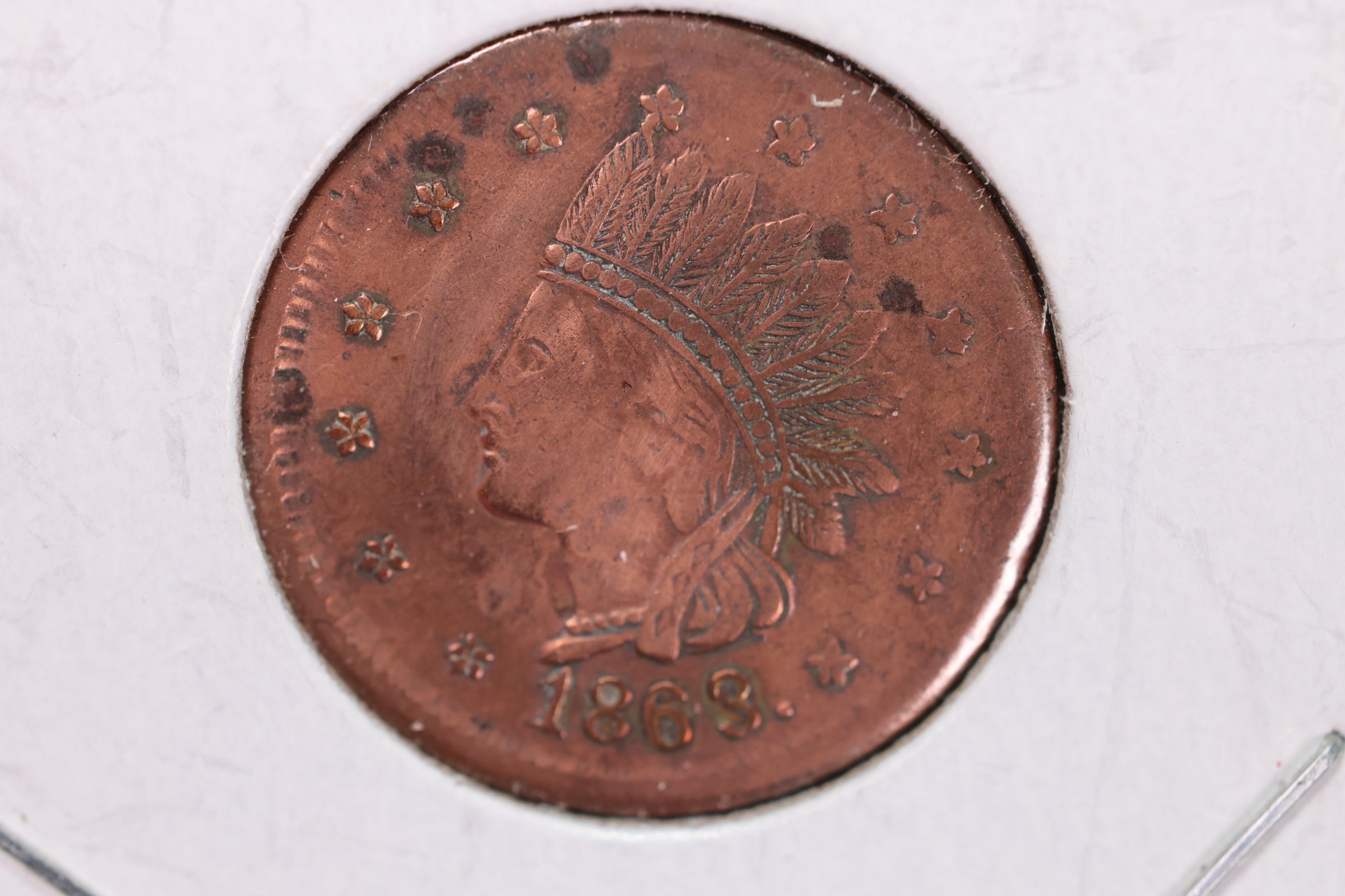 1861-64 Civil War Tokens., Civil War Era Coin., Circulated., Store #1964