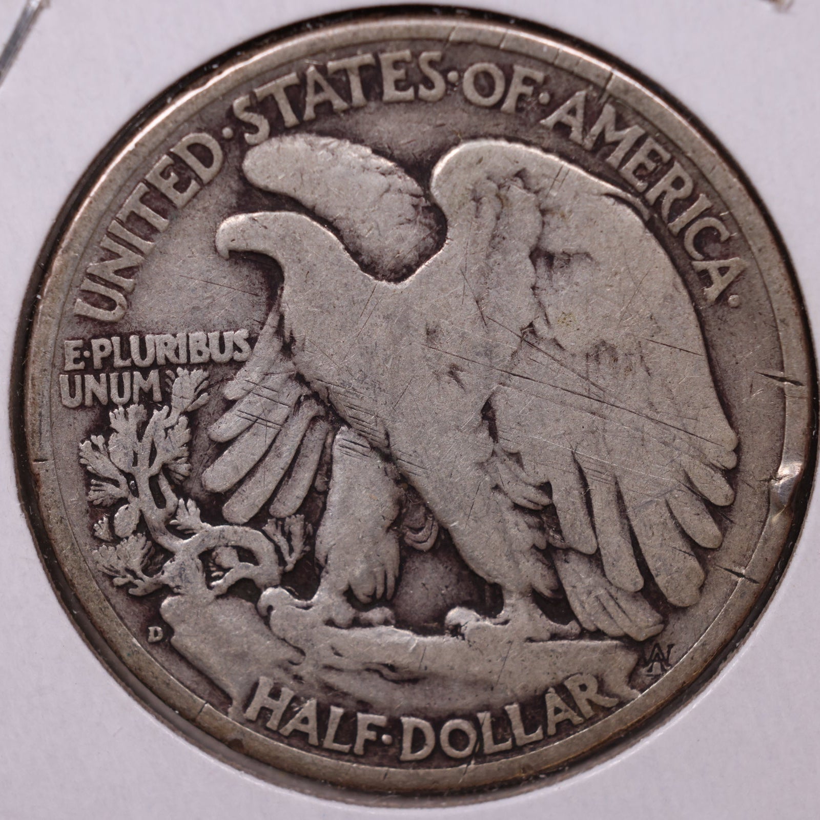 1939-D Walking Liberty Half Dollar, Very Good Circulated Coin, Store #HR201