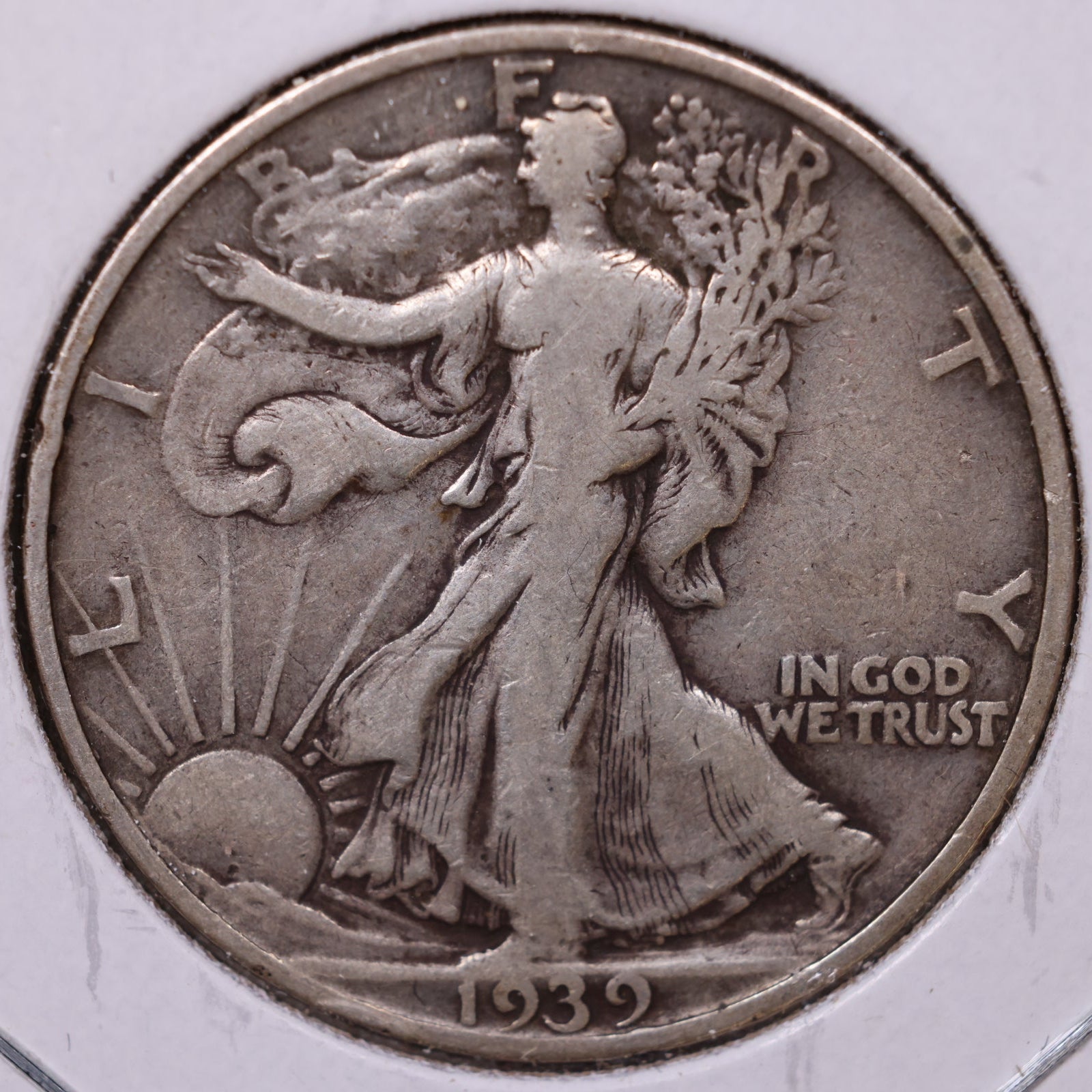 1939-S Walking Liberty Half Dollar, Fine Circulated Coin, Store #HR216