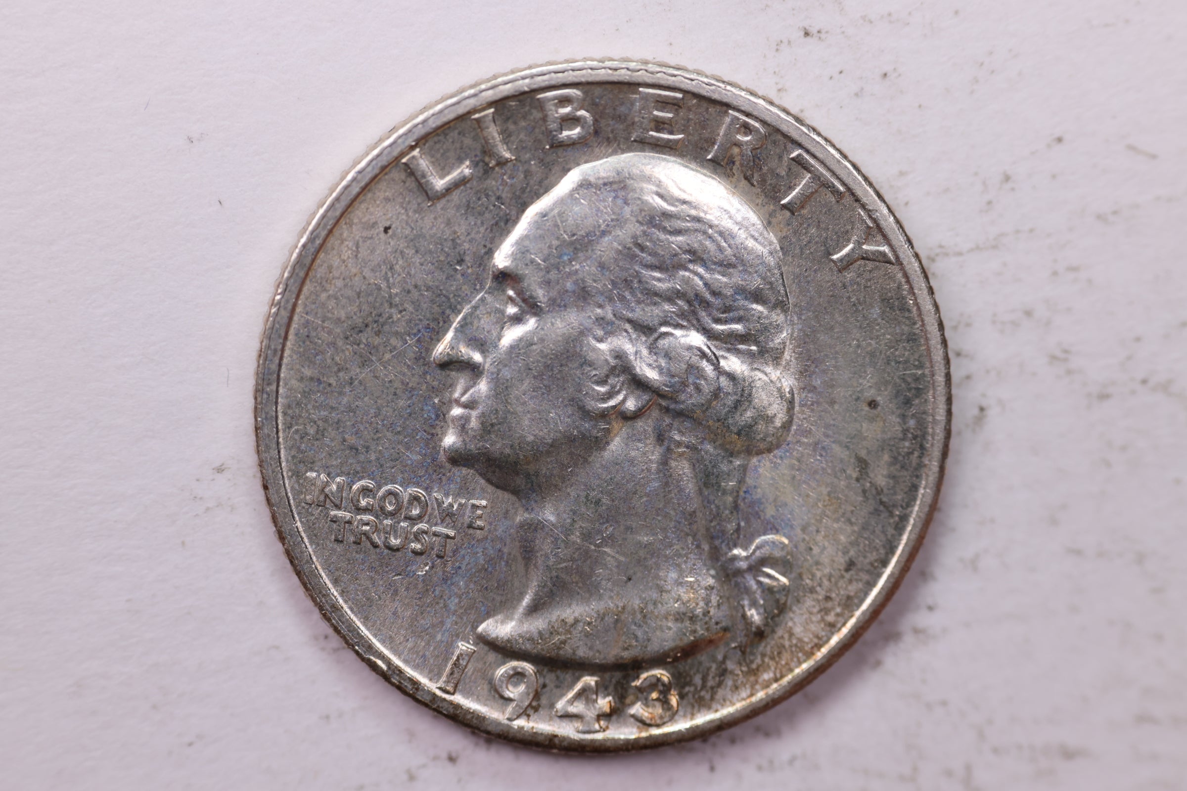1943-S Washington Silver Quarter, Affordable Uncirculated Collectible Coin. Sale #QR1702