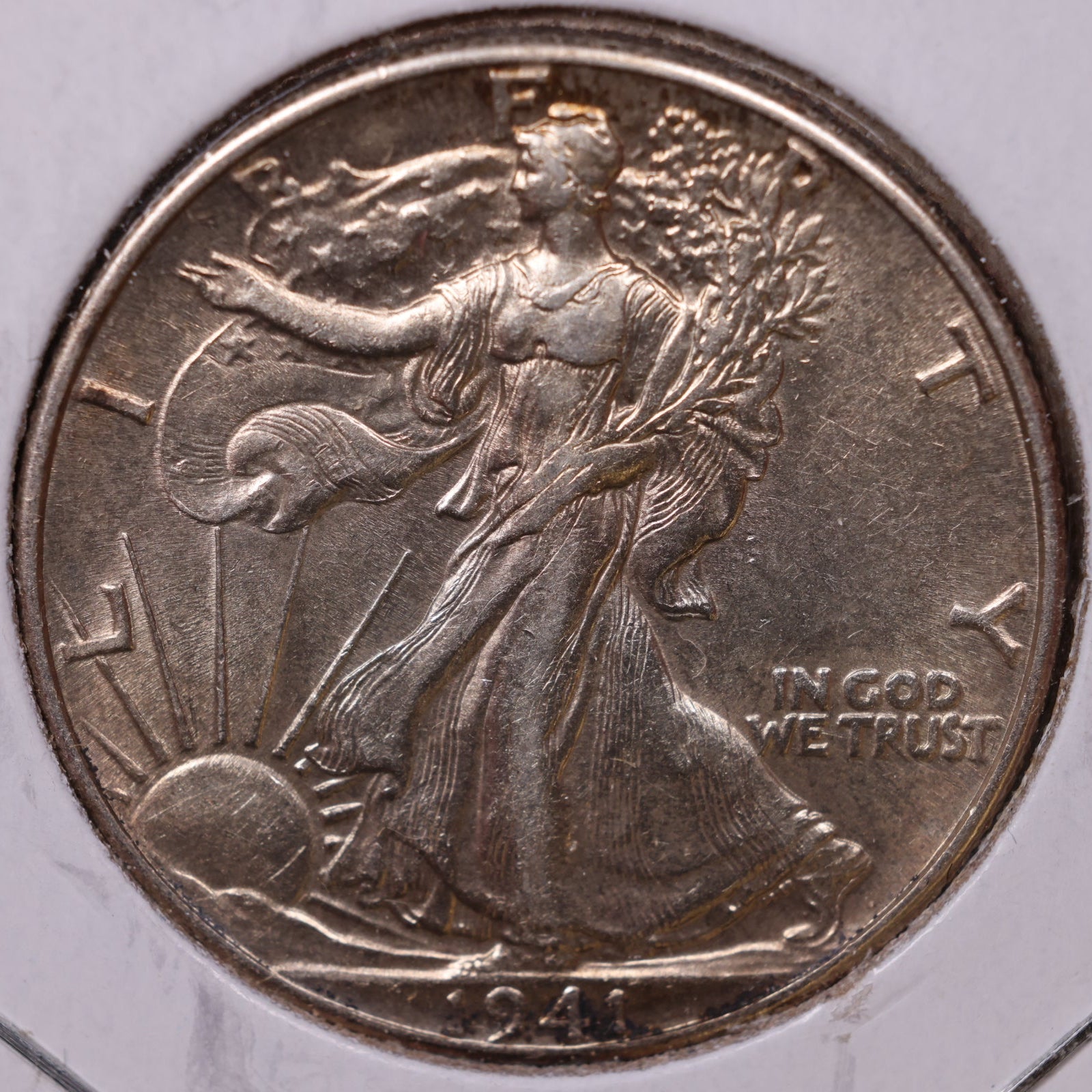 1941 Walking Liberty Half Dollar, Extra Fine Circulated Coin, Store #HR246