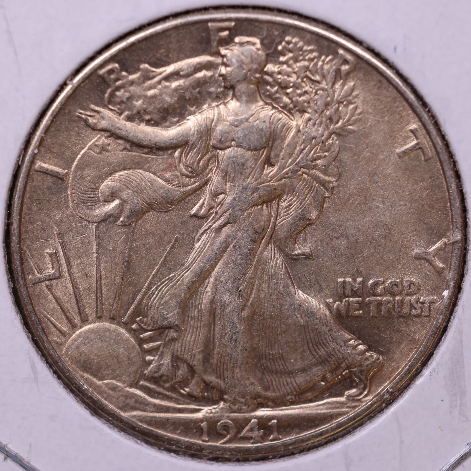 1941 Walking Liberty Half Dollar, Extra Fine Circulated Coin, Store #HR250