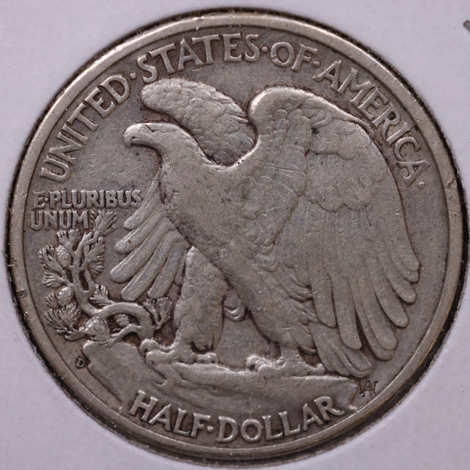 1941-D Walking Liberty Half Dollar, Very Fine+ Circulated Coin, Store #HR262