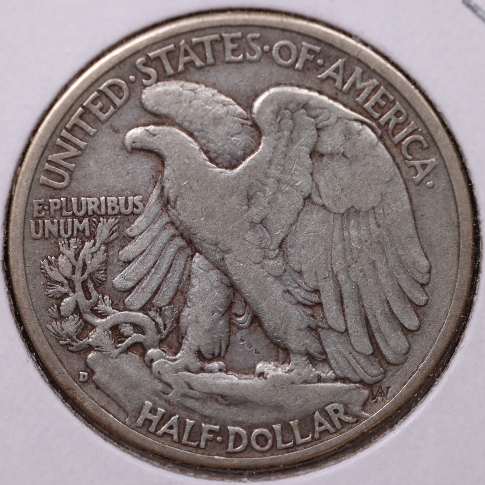 1941-D Walking Liberty Half Dollar, Very Fine+ Circulated Coin, Store #HR263