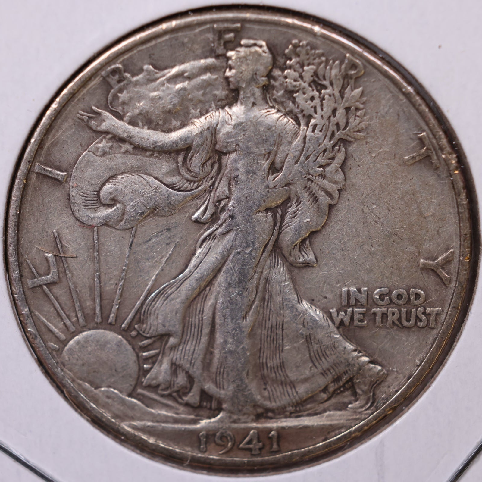 1941-D Walking Liberty Half Dollar, Very Fine Circulated Coin, Store #HR267