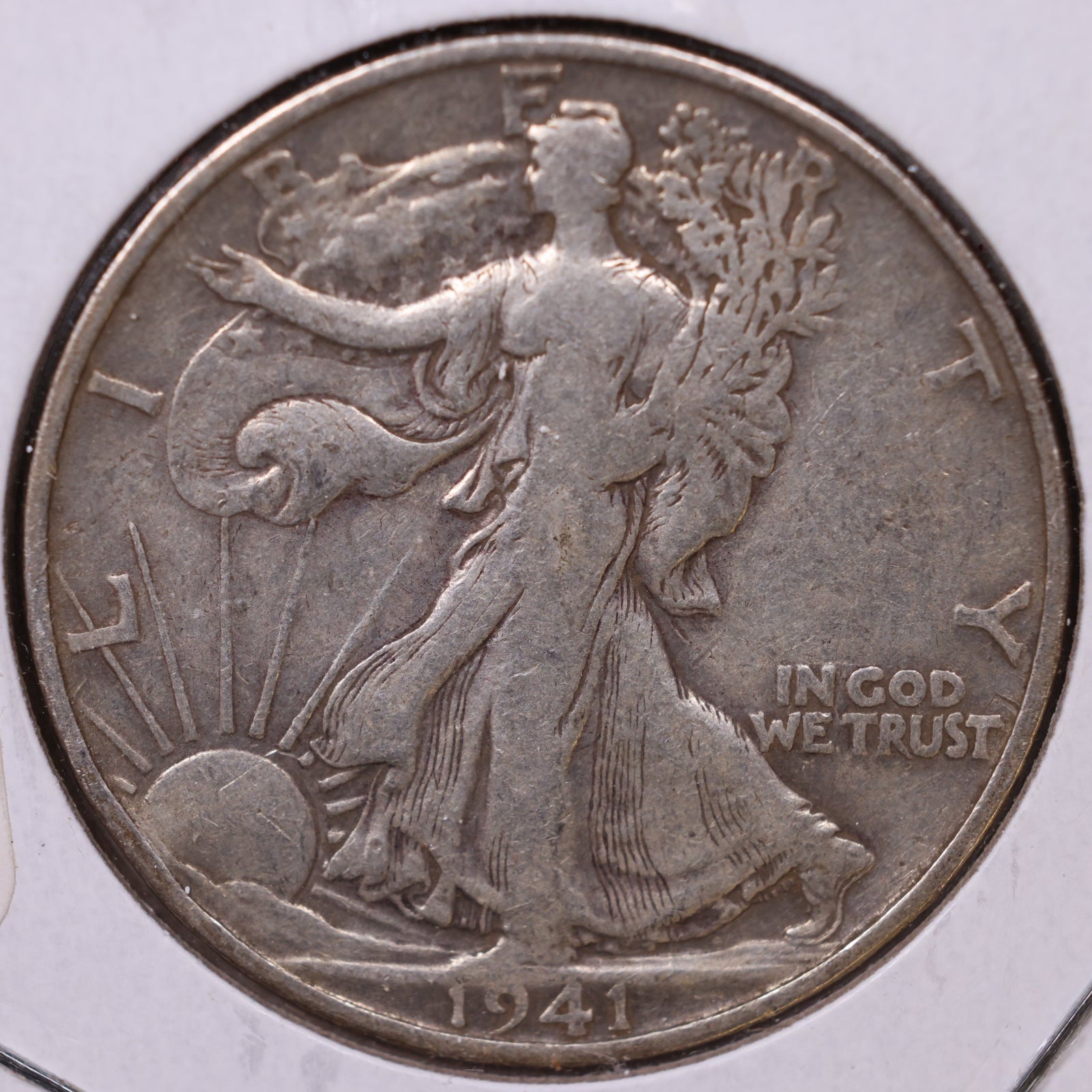 1941-S Walking Liberty Half Dollar, Fine Circulated Coin, Store #HR272
