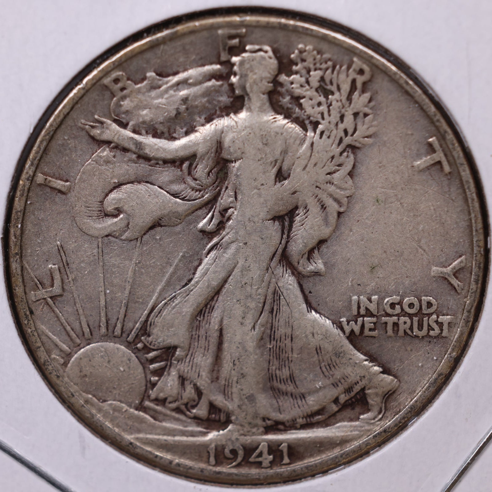 1941-S Walking Liberty Half Dollar, Fine Circulated Coin, Store #HR274