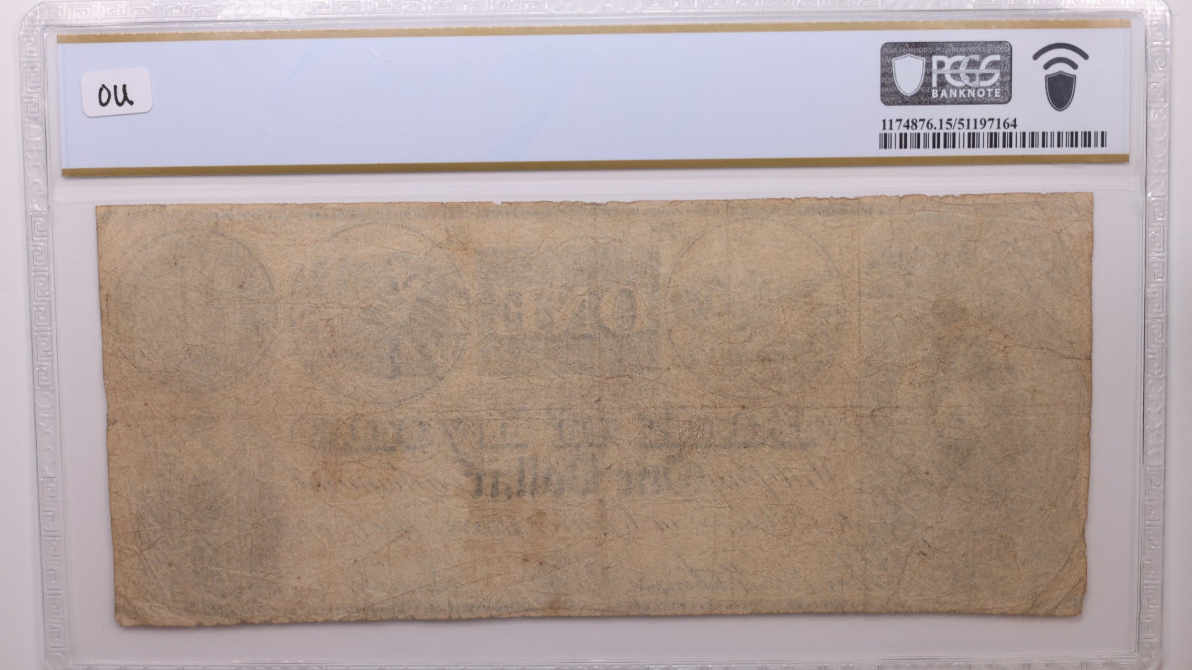 1840 $1, Lyons, N.Y., Obsolete Currency., PCGS F15., Store #GNY006.