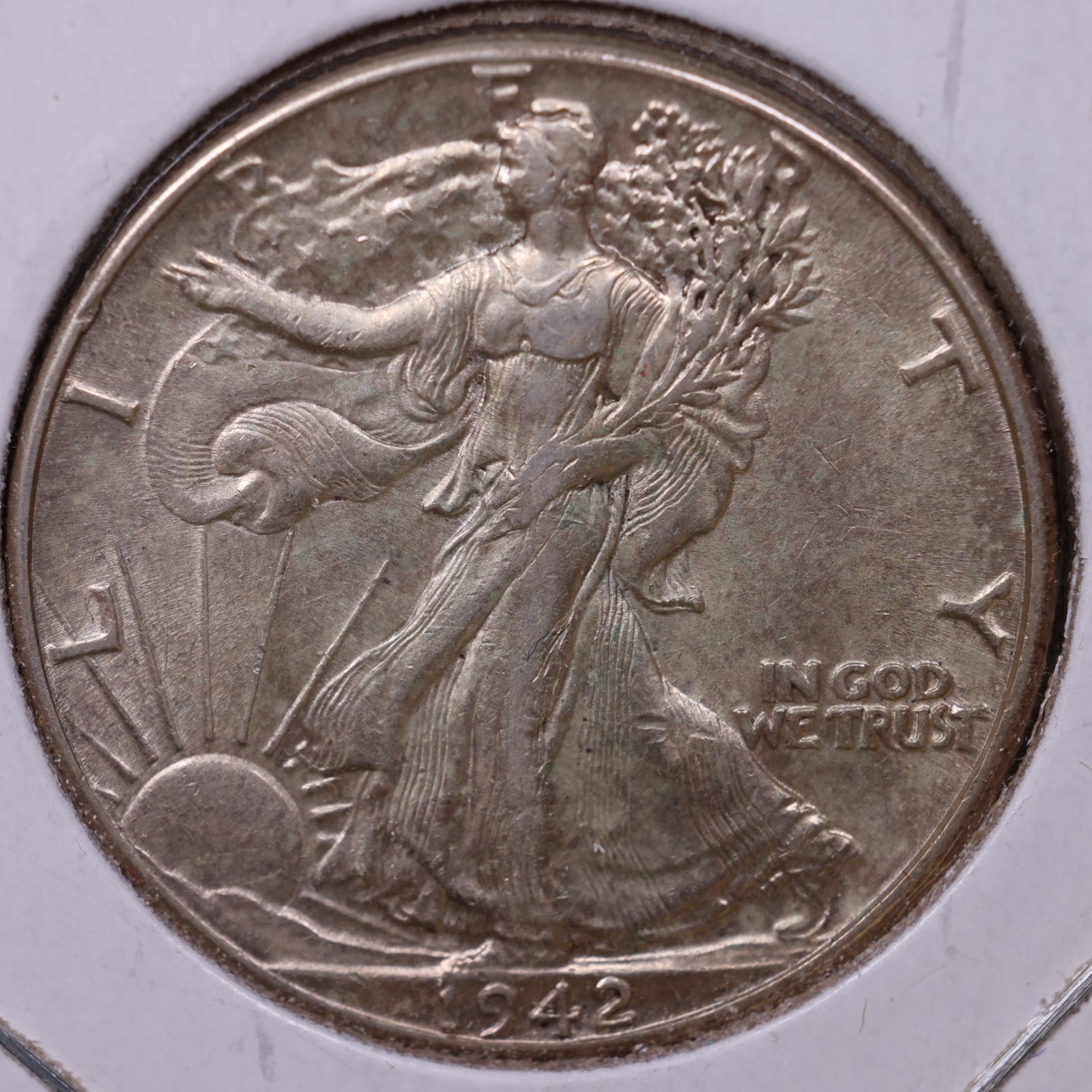 1942 Walking Liberty Half Dollar, Extra Fine Circulated Coin, Store #HR284