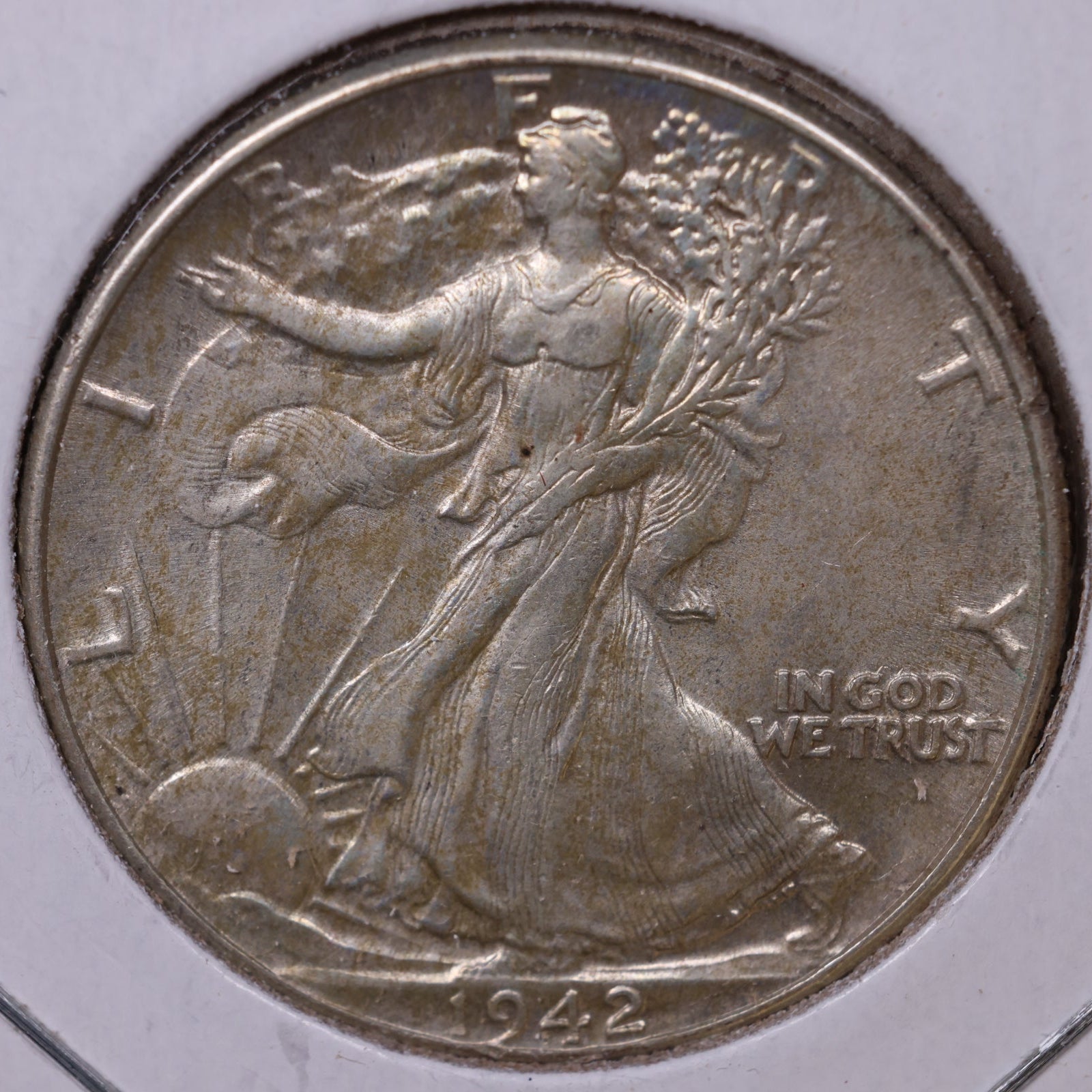 1942 Walking Liberty Half Dollar, Extra Fine Circulated Coin, Store #HR290