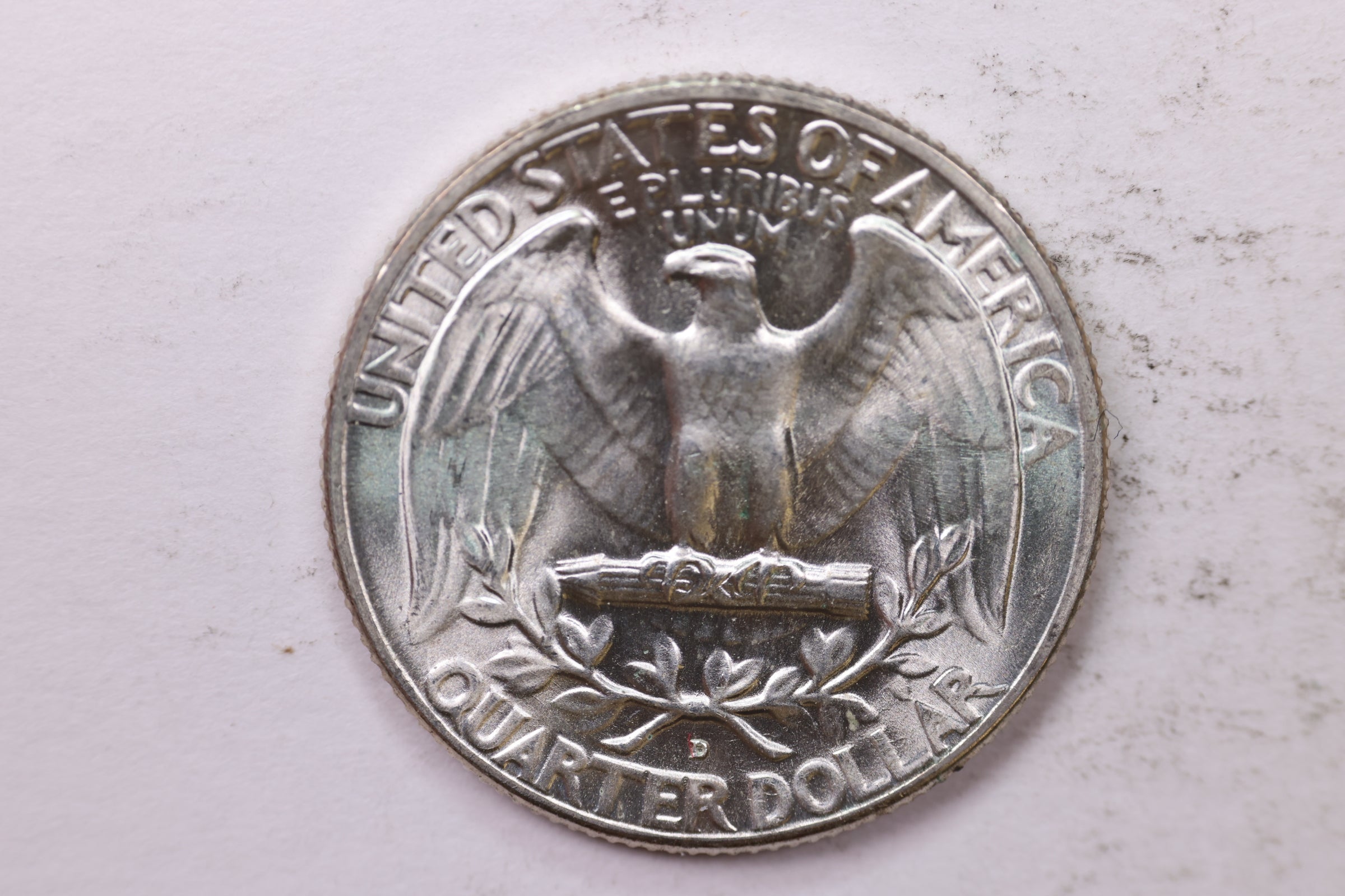 1950-D Washington Silver Quarter, Affordable Uncirculated Collectible Coin. Sale #QR1742