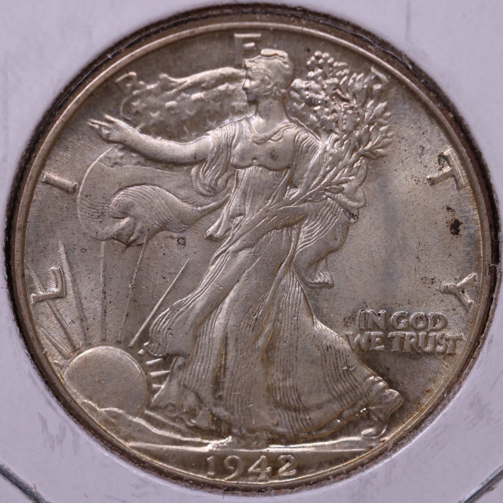 1942 Walking Liberty Half Dollar, Extra Fine Circulated Coin, Store #HR295