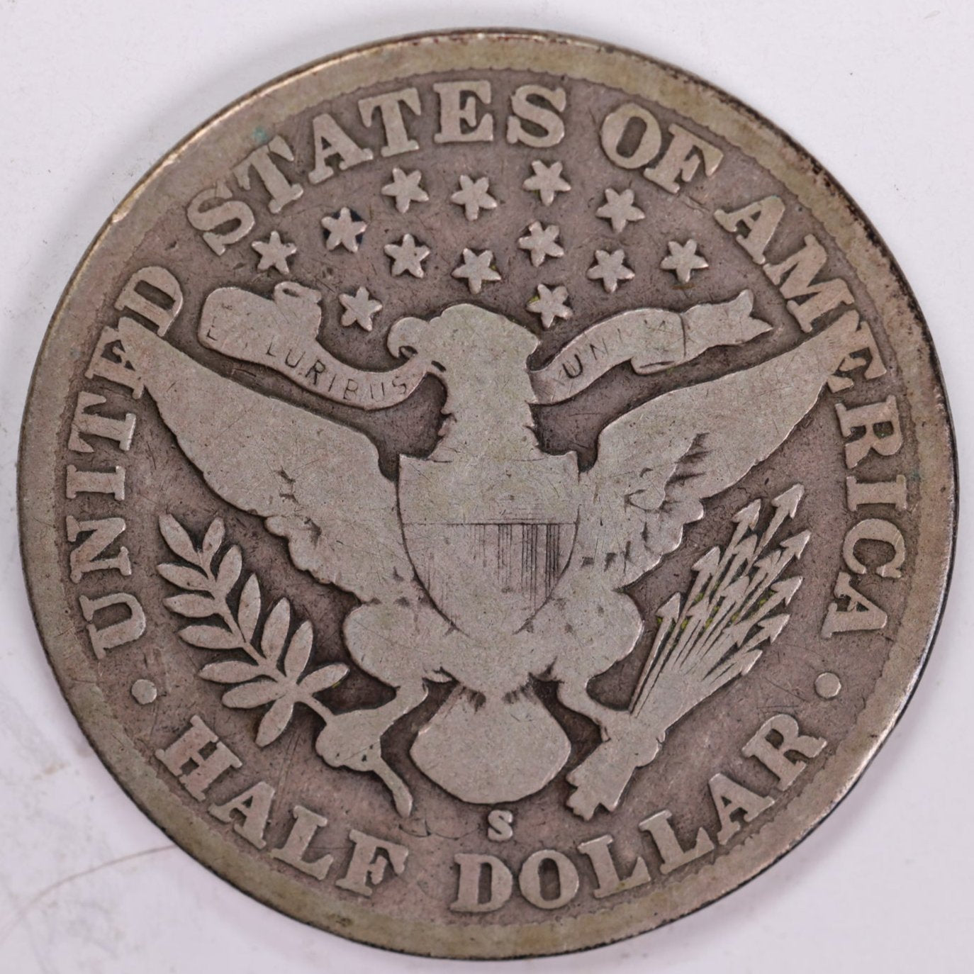 1908-S Barber Half Dollar, Very Good Circulated Coin, Store #HR0932