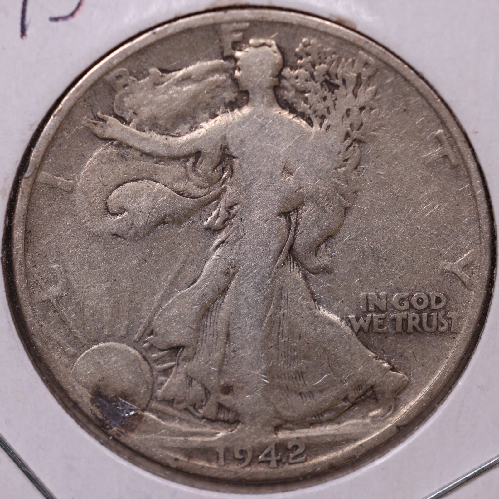 1942-S Walking Liberty Half Dollar, Very Good Coin, Store #HR345