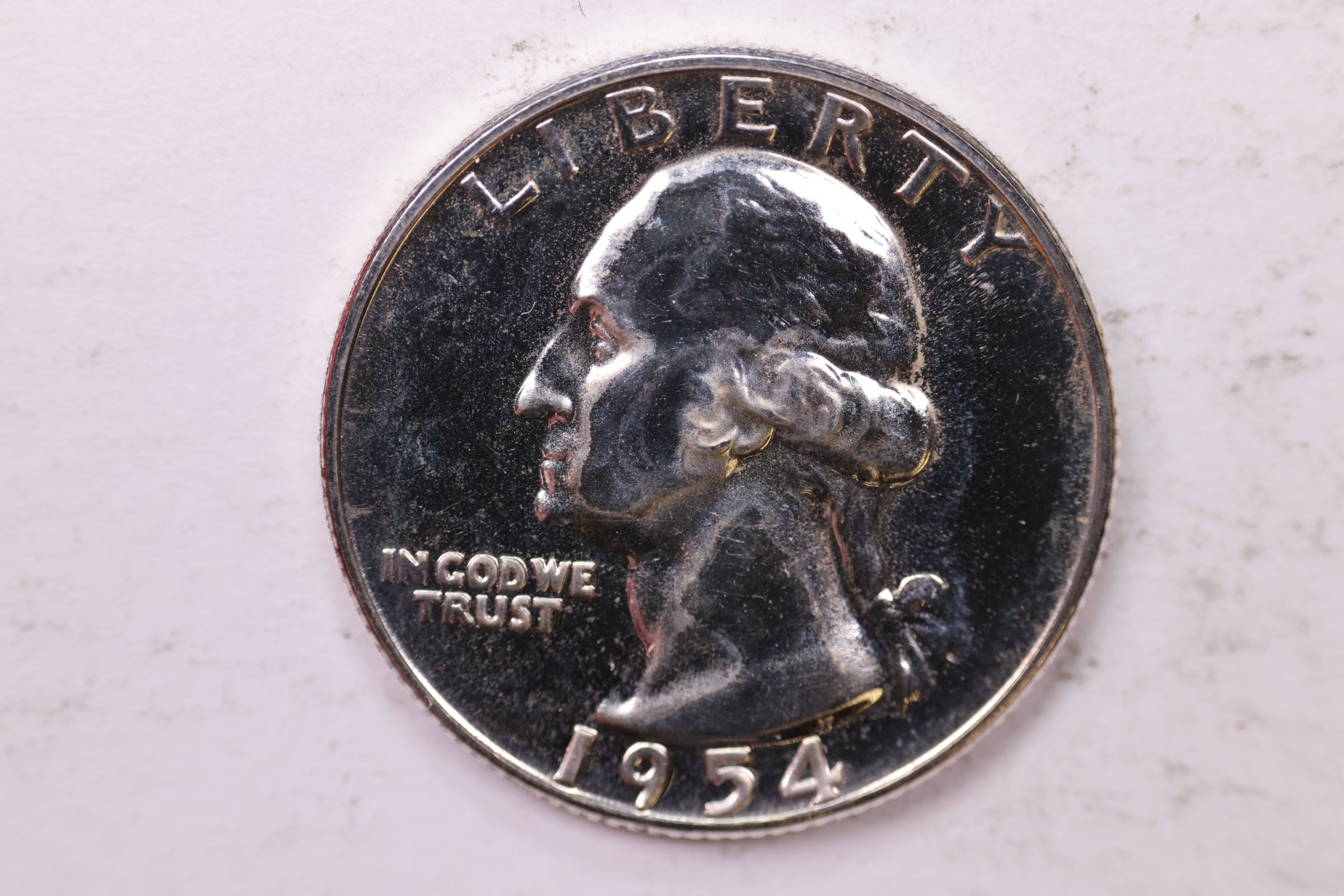 1954 Proof Washington Silver Quarter, Uncirculated Collectible Coin. Sale #QR1758