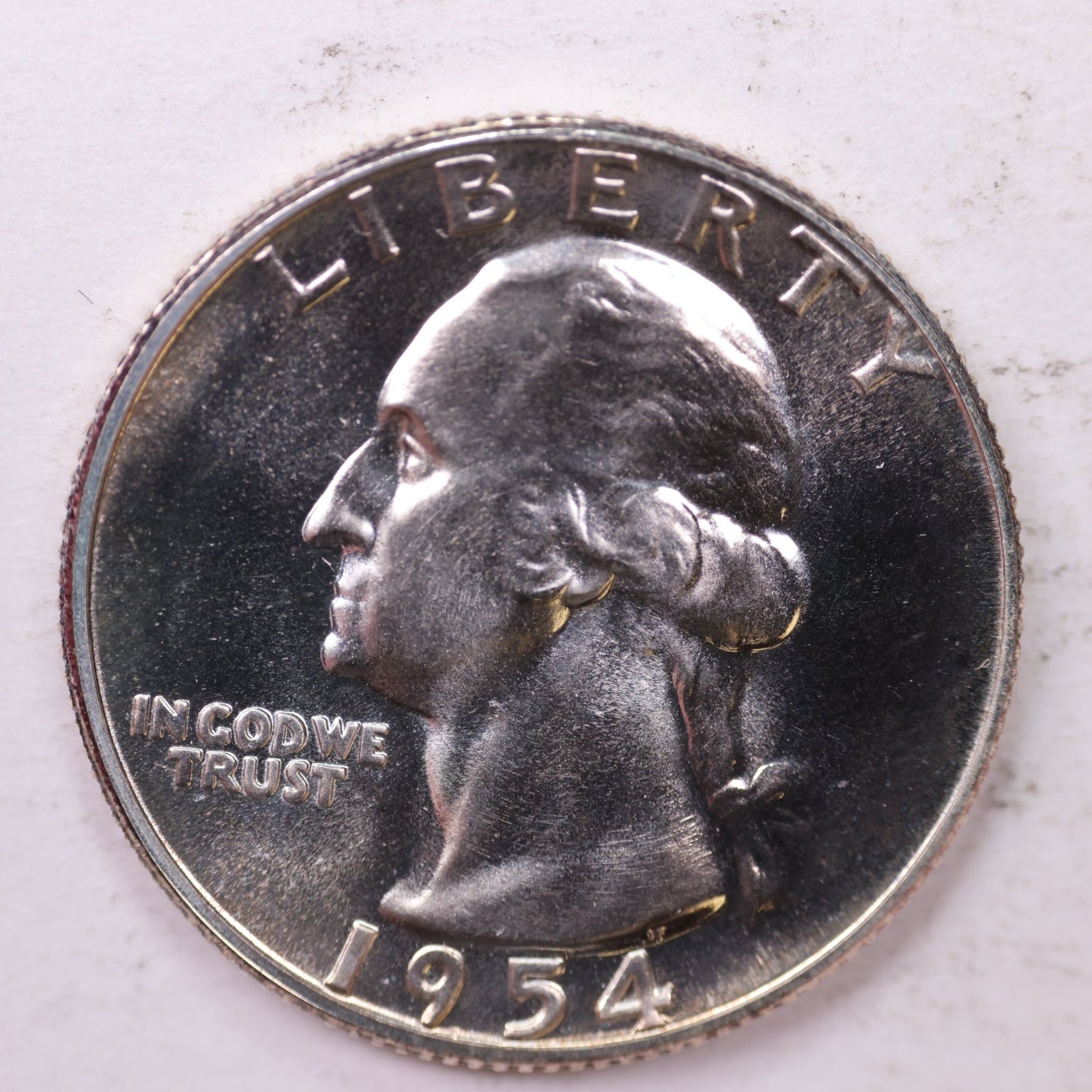 1954 Washington Silver Quarter, Proof Uncirculated Coin, Store #QR1759