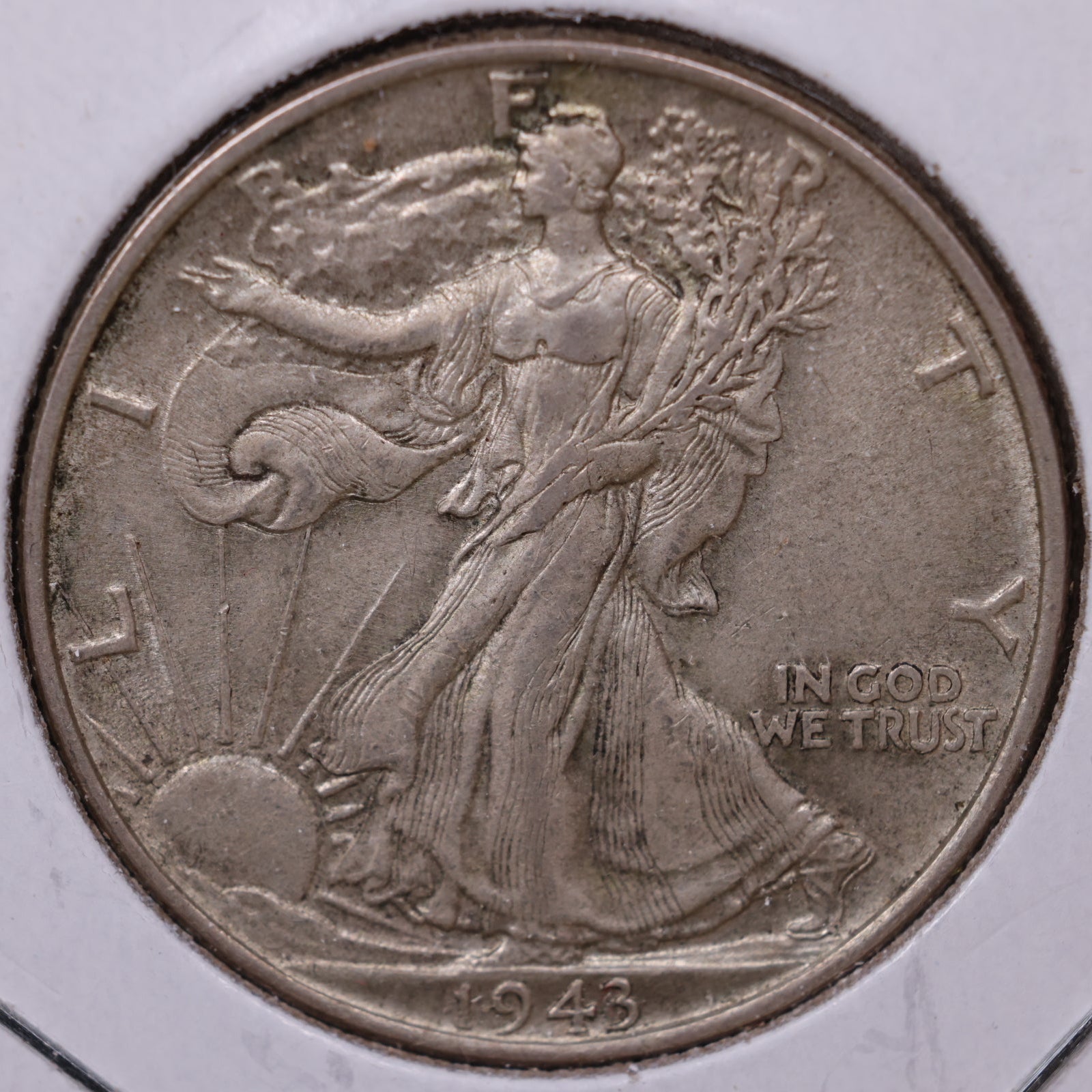 1943 Walking Liberty Half Dollar, Extra Fine Circulated Coin, Store #HR357