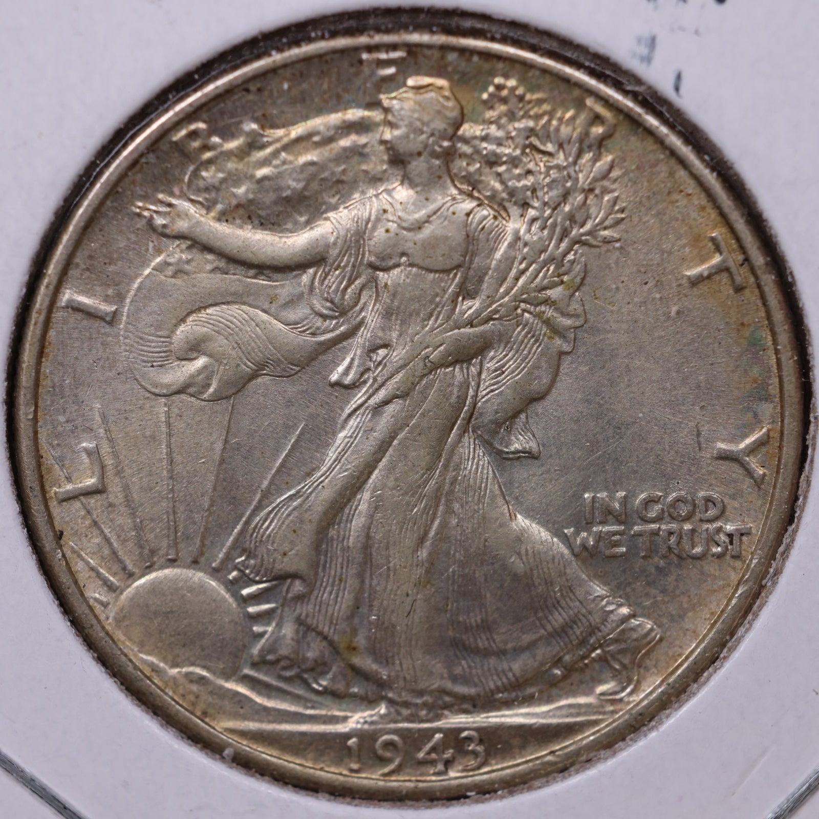 1943 Walking Liberty Half Dollar, Extra Fine Circulated Coin, Store #HR362