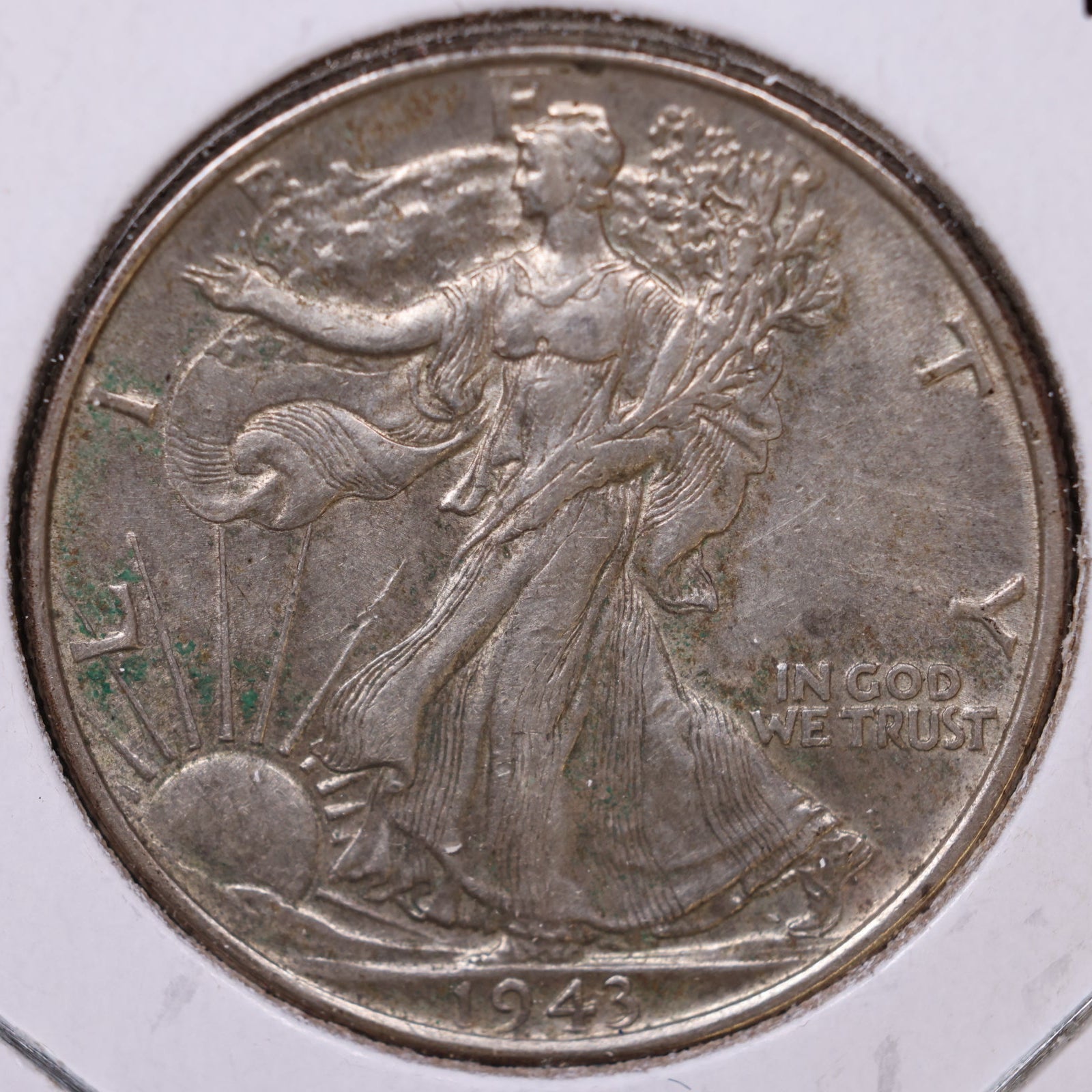 1943 Walking Liberty Half Dollar, Very Fine+ Circulated Coin, Store #HR368