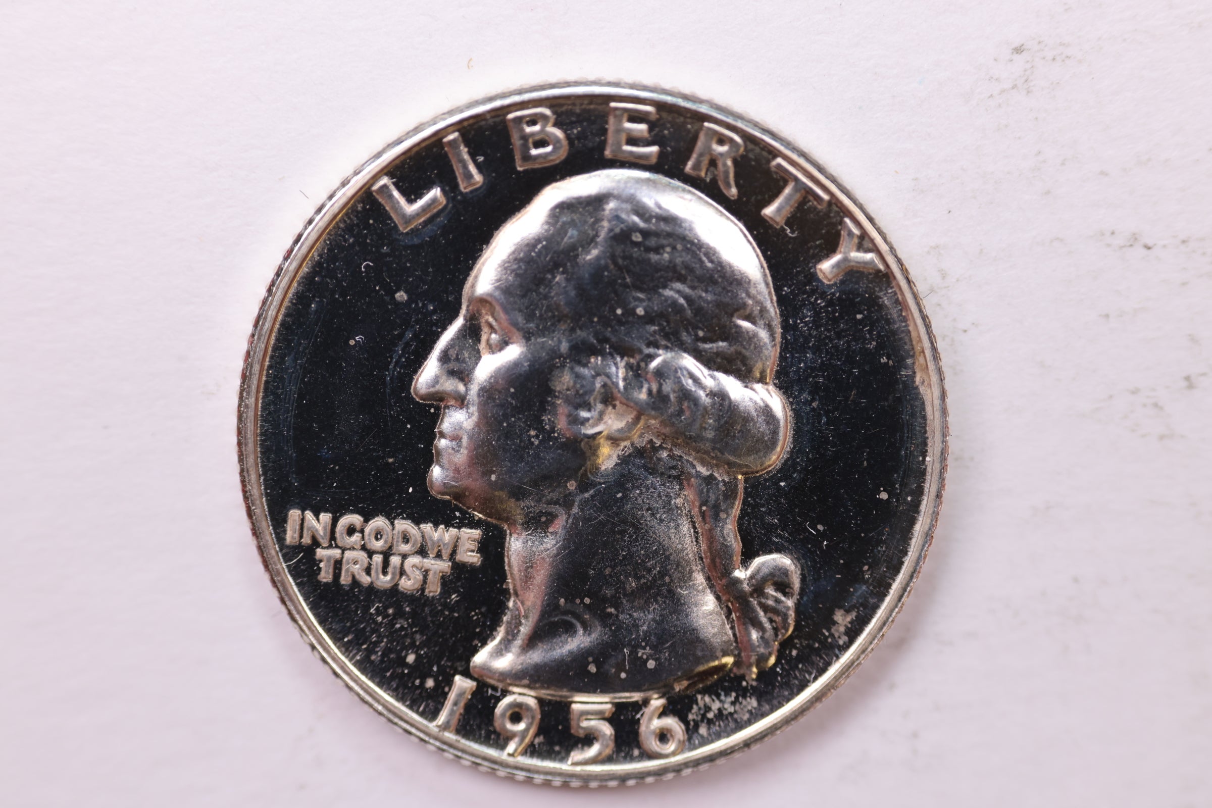 1956 Proof Washington Silver Quarter, Affordable Uncirculated Collectible Coin. Sale #QR1770