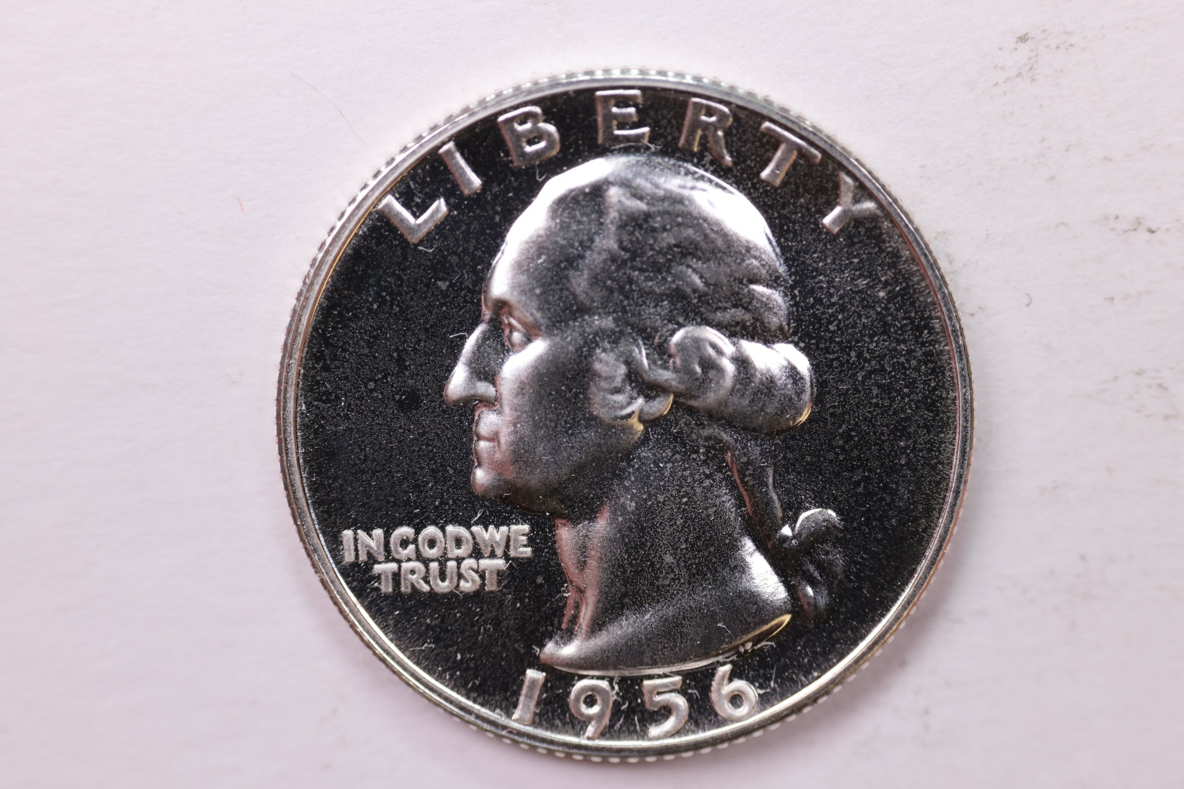 1956 Proof Washington Silver Quarter, Affordable Uncirculated Collectible Coin. Sale #QR1769