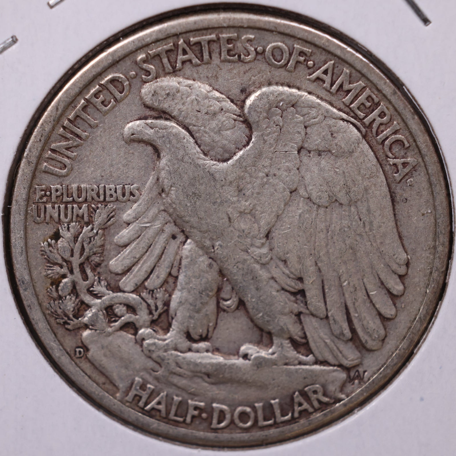 1943-D Walking Liberty Half Dollar, Fine Circulated Coin, Store #HR376