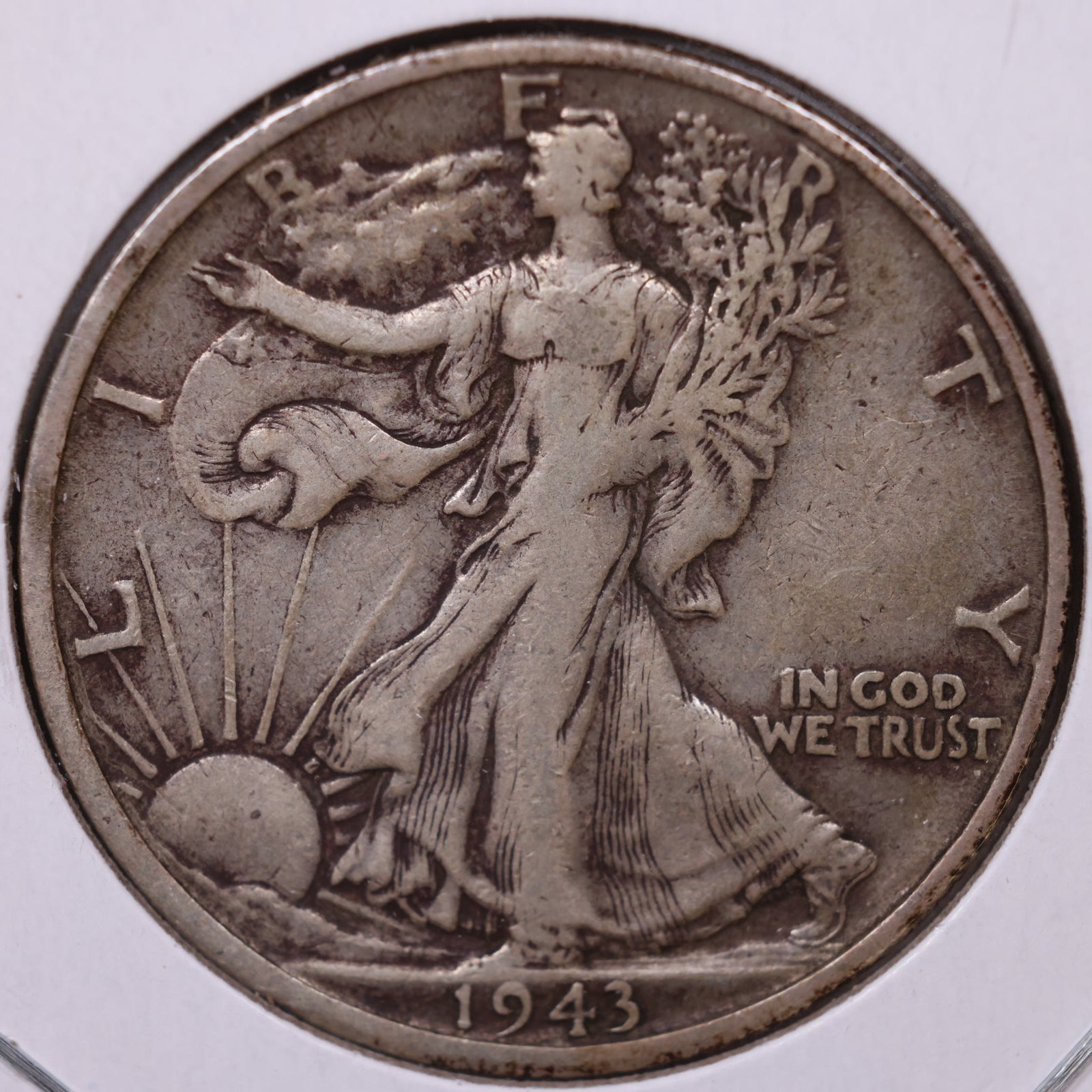 1943-S Walking Liberty Half Dollar, Very Fine+ Circulated Coin, Store #HR384