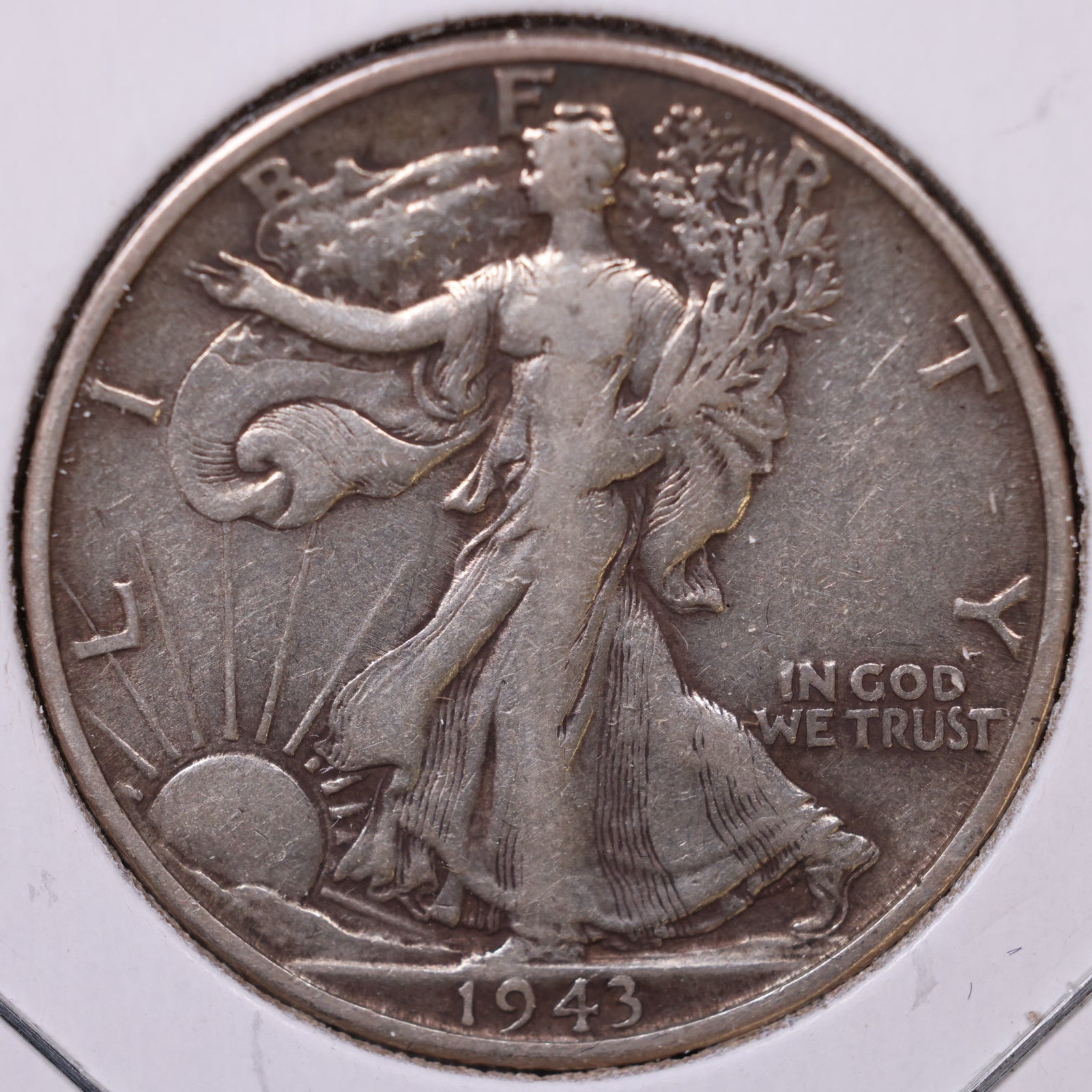 1943-S Walking Liberty Half Dollar, Very Fine+ Circulated Coin, Store #HR395