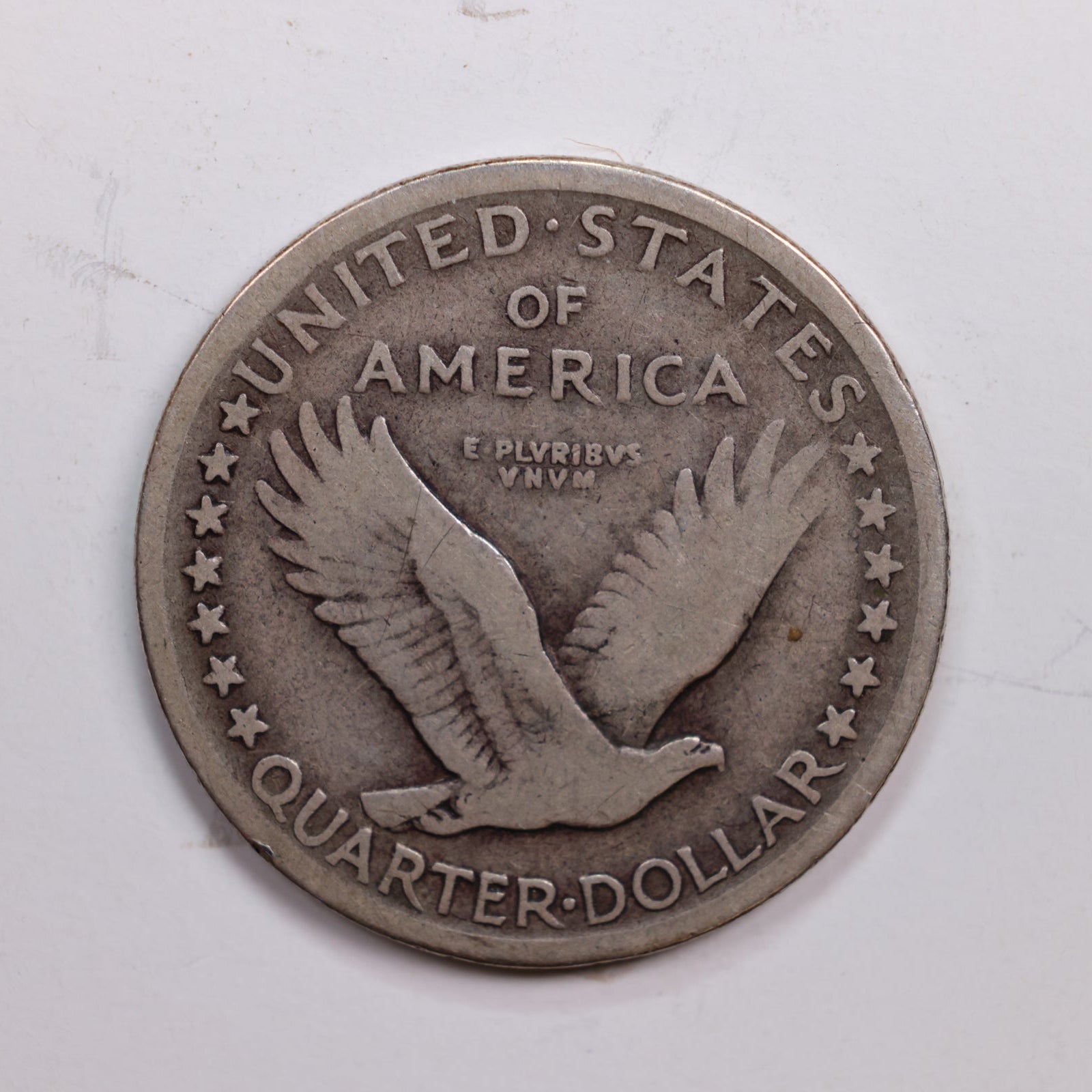 1917-D Standing Liberty Silver Quarter., Type-1, Very Fine Circulated Coin., Store #QR0277.