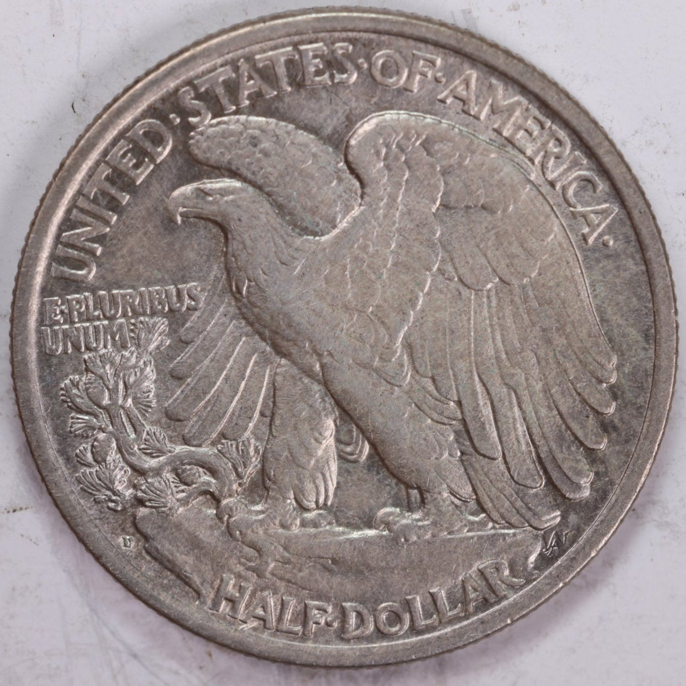 1917-D (rev) Walking Liberty Half Dollar, About Uncirculated+ Coin, Nice Slider, Store #H917D03