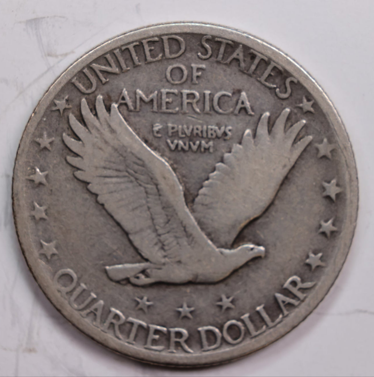 1917 Standing Liberty Quarter., T-2, Very Good Circulated Coin., Store #QR0281.