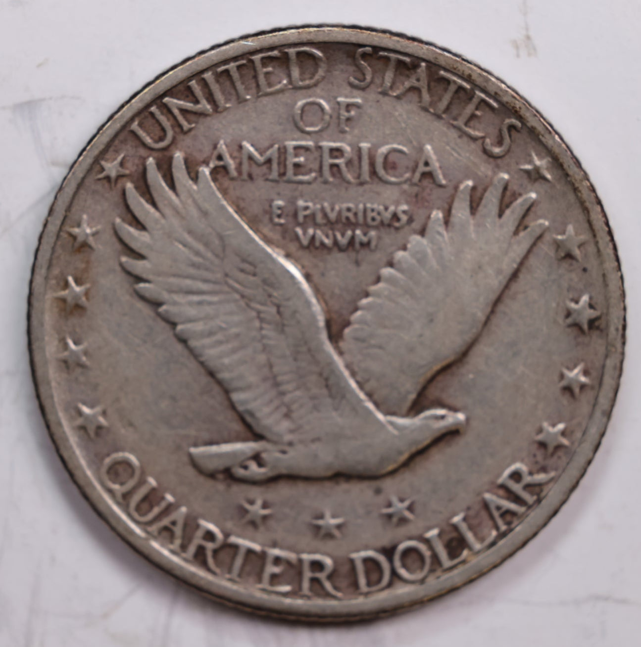 1917-D Standing Liberty Silver Quarter., T-2, Very Fine Circulated Coin., Store #QR0284.
