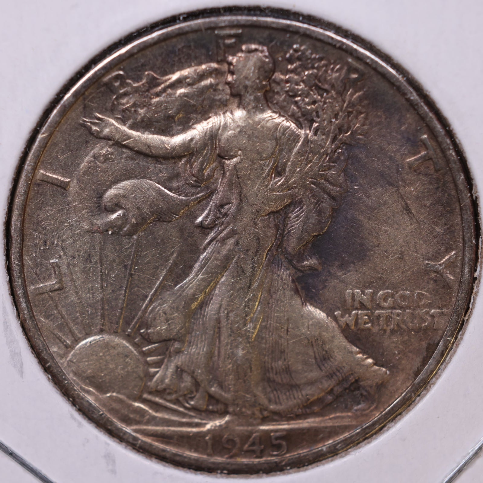 1945-S Walking Liberty Half Dollar, Fine Circulated Coin, Store #HR451