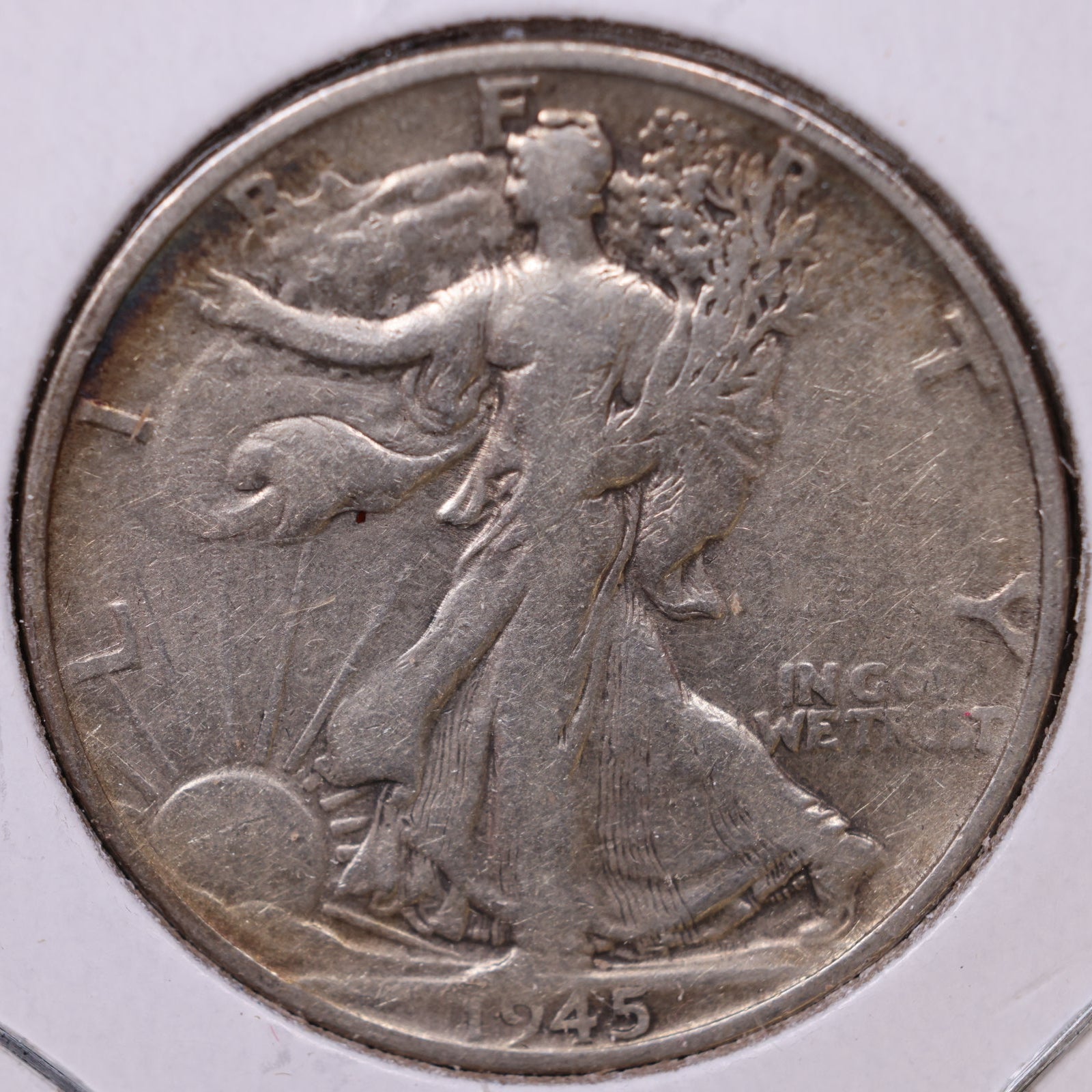 1945-S Walking Liberty Half Dollar, Fine Circulated Coin, Store #HR456