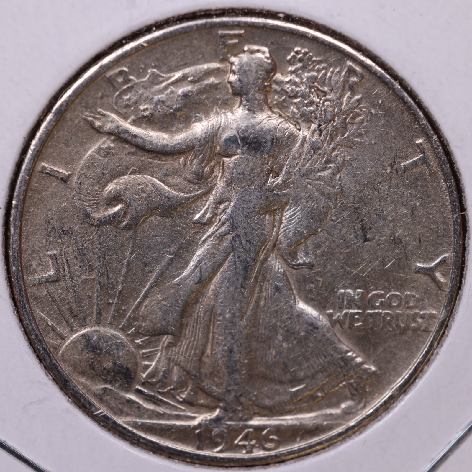 1946-S Walking Liberty Half Dollar, Fine Circulated Coin, Store #HR471