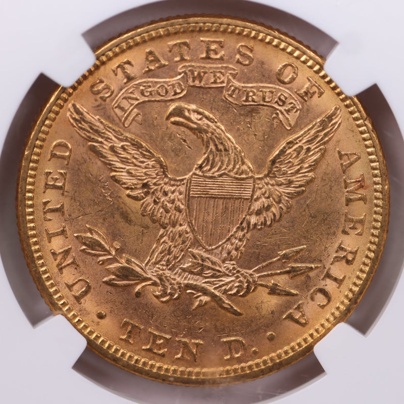 1880 $10., Gold Liberty., NGC Certified., Affordable Collectible Coins. Sale