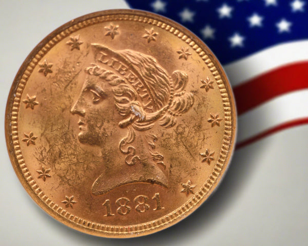 1881 $10., Gold Liberty., NGC Certified., Affordable Collectible Coins. Sale #353978