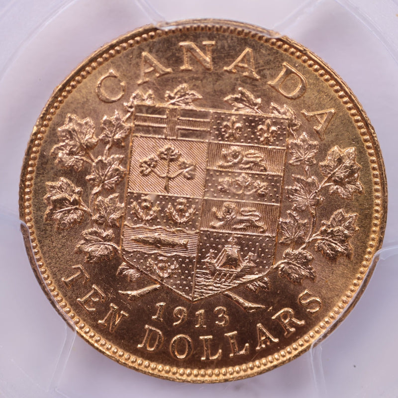 1913 $10 Gold Canada., PCGS Certified., Affordable Collectible Coins. Sale